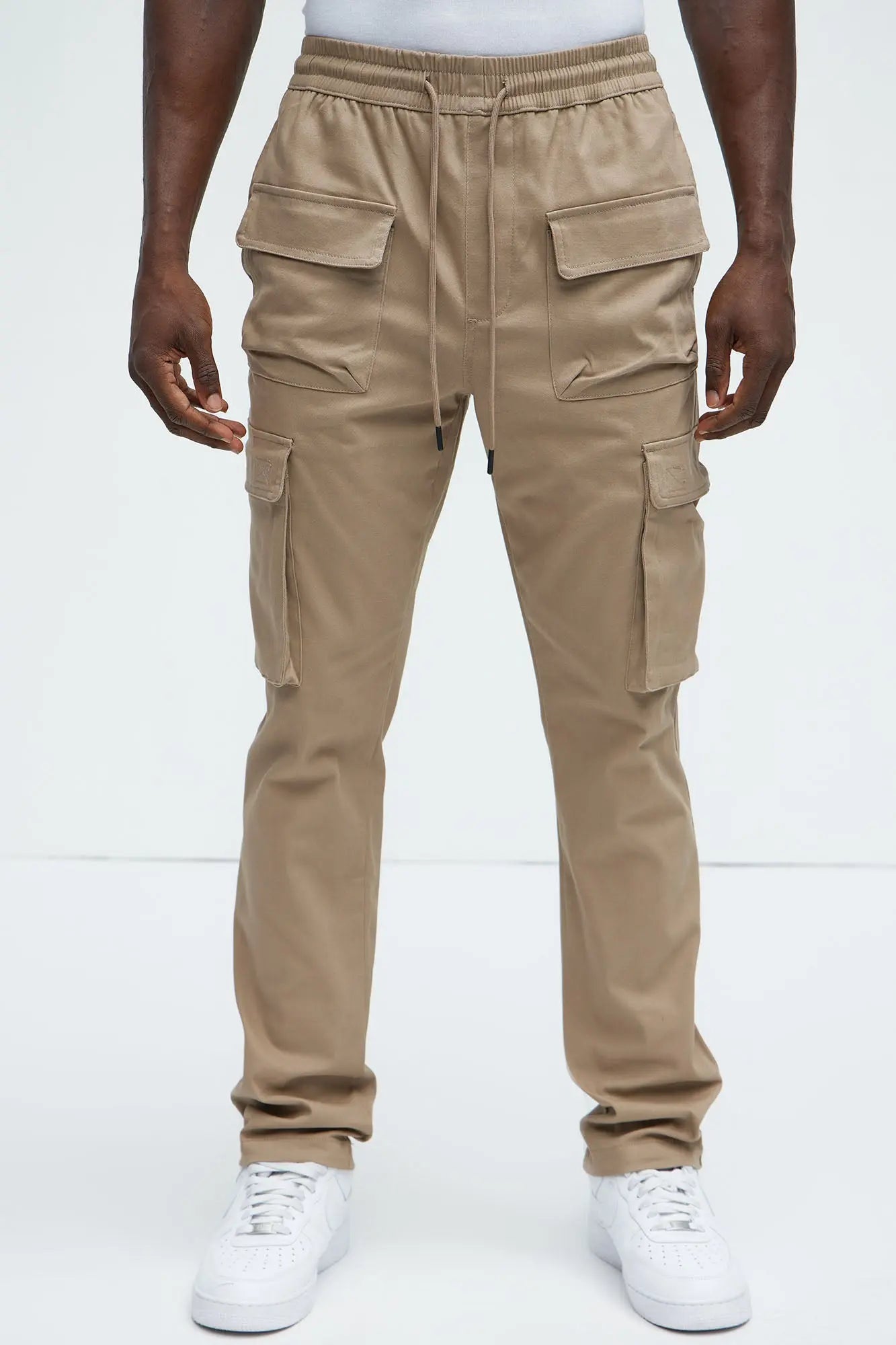 Cadet Utility Slim Cargo Pants - Khaki Fashion Nova