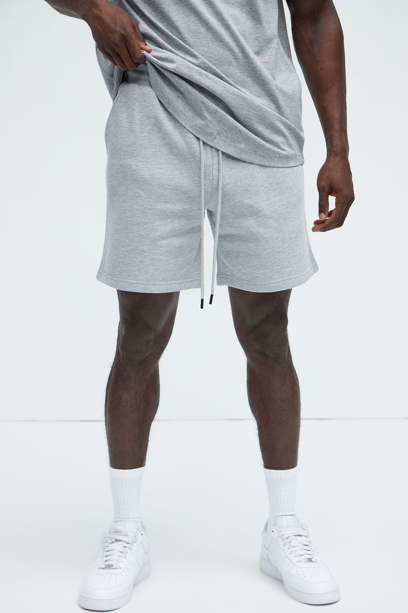 Tyson Sweatshort - Heather Grey Fashion Nova