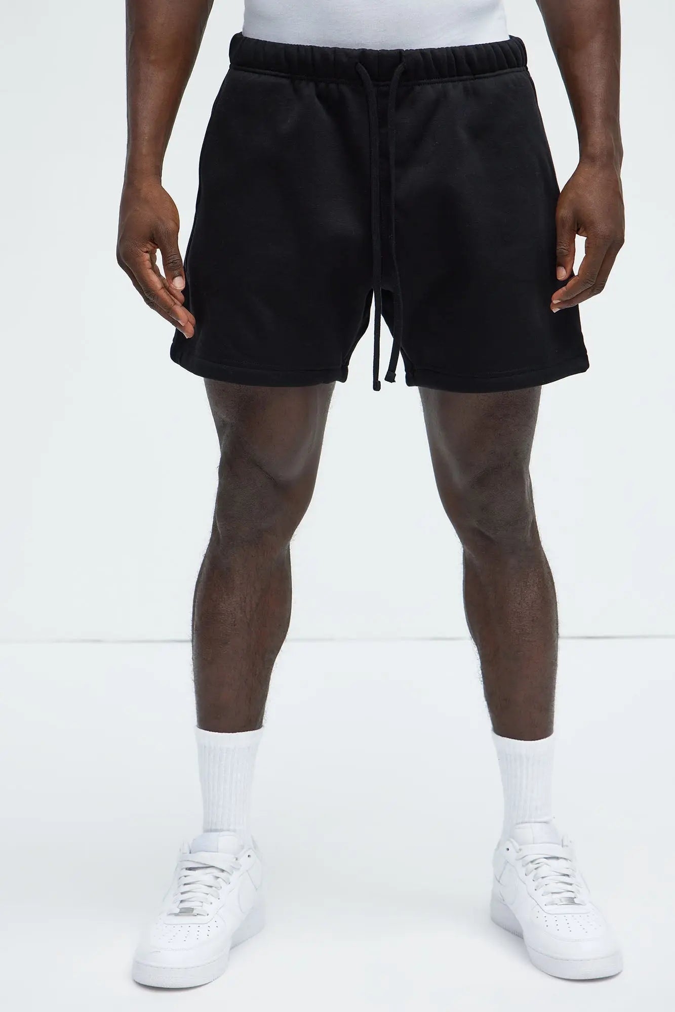 Tyson Oversize Heavyweight Sweat Shorts - Black Fashion Nova