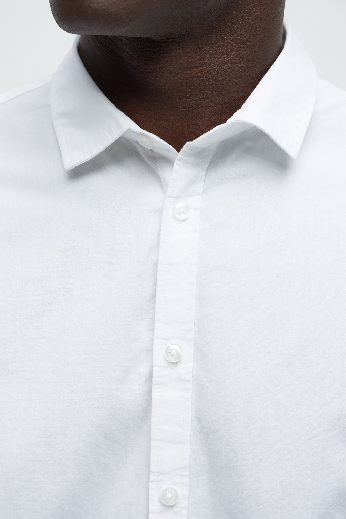 Ryland Cotton Long Sleeve Button Up Shirt - White Fashion Nova
