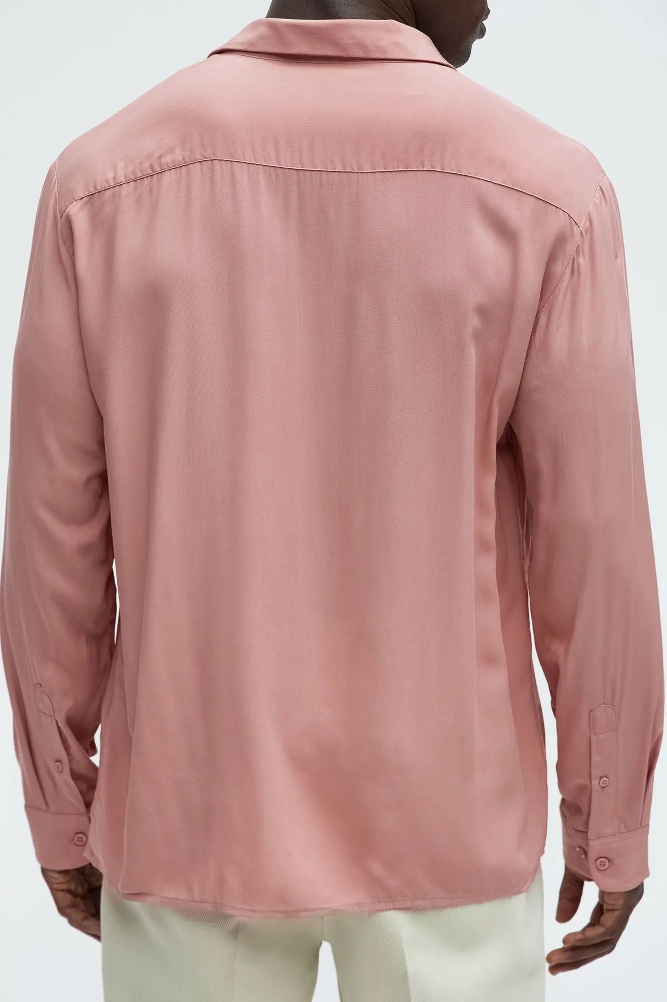 Dawson Relaxed Long Sleeve Button Up Shirt - Mauve Fashion Nova