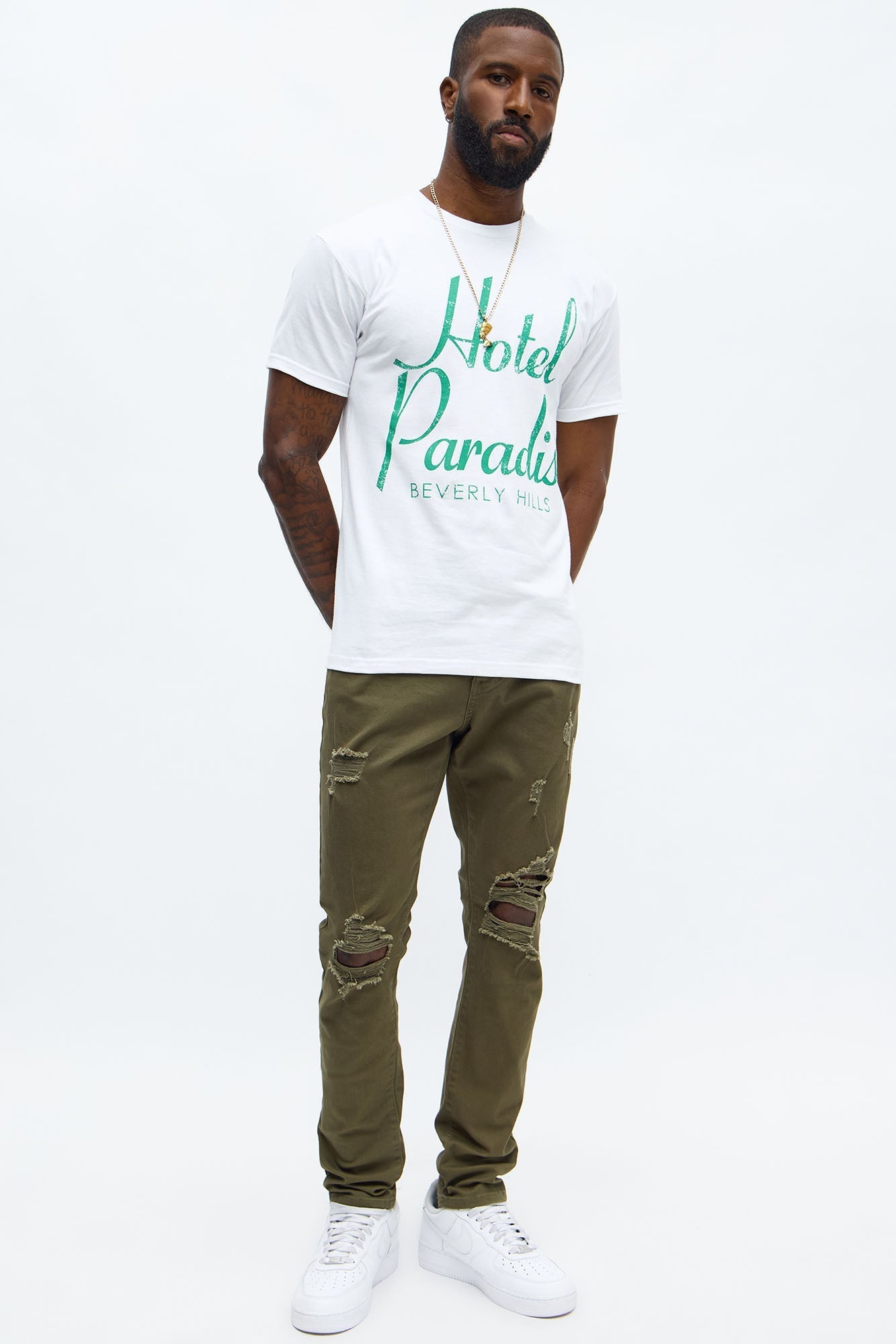 Skinny Ain't Coming Home Pants - Olive Fashion Nova