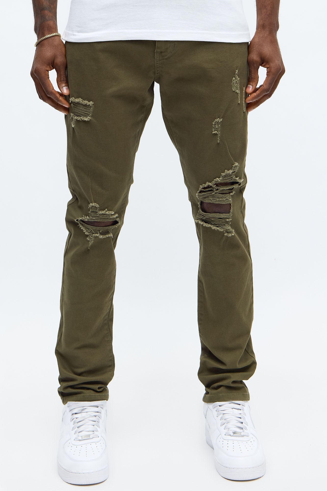 Skinny Ain't Coming Home Pants - Olive Fashion Nova