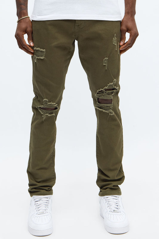 Skinny Ain't Coming Home Pants - Olive Fashion Nova