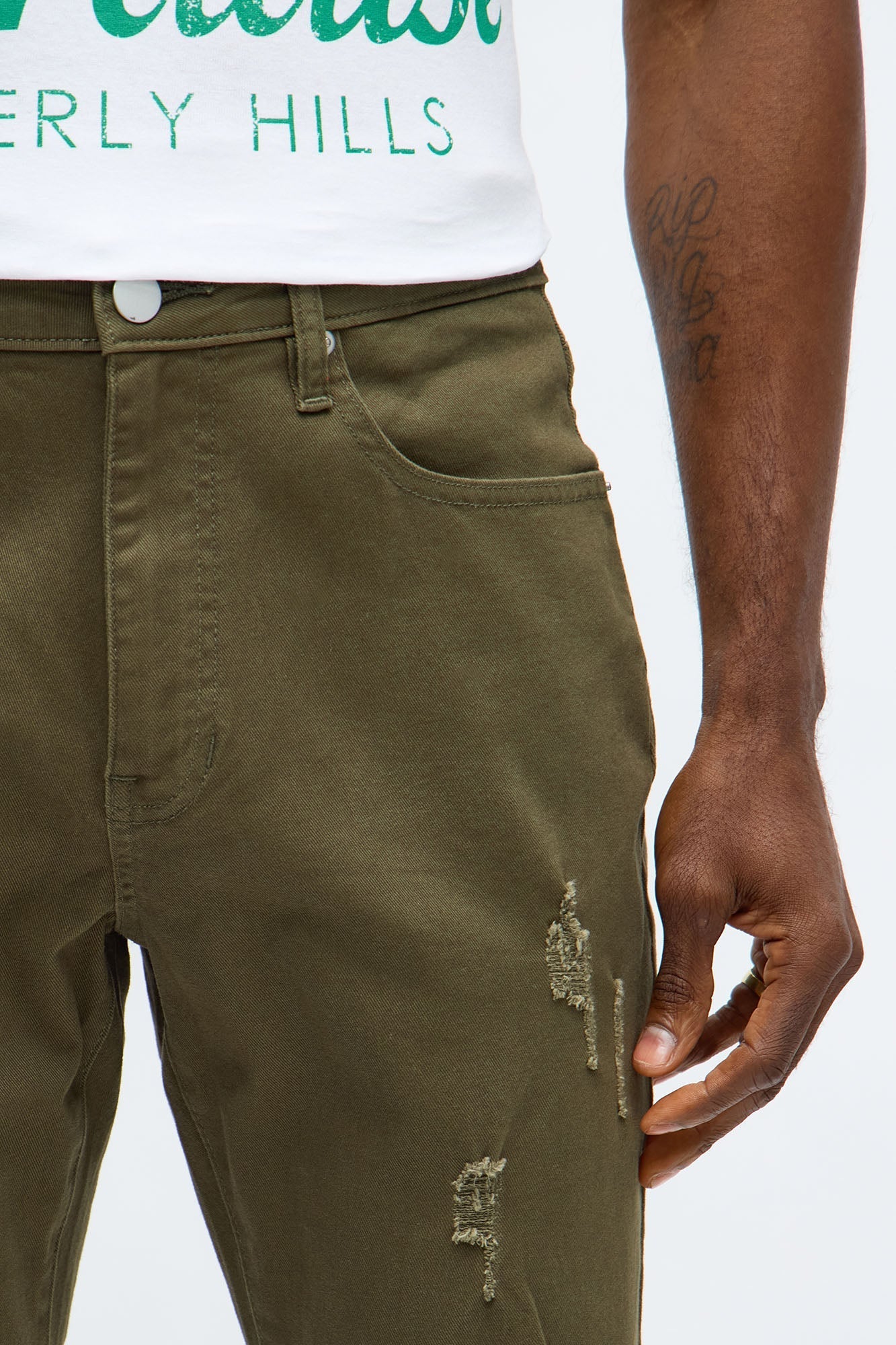 Skinny Ain't Coming Home Pants - Olive Fashion Nova