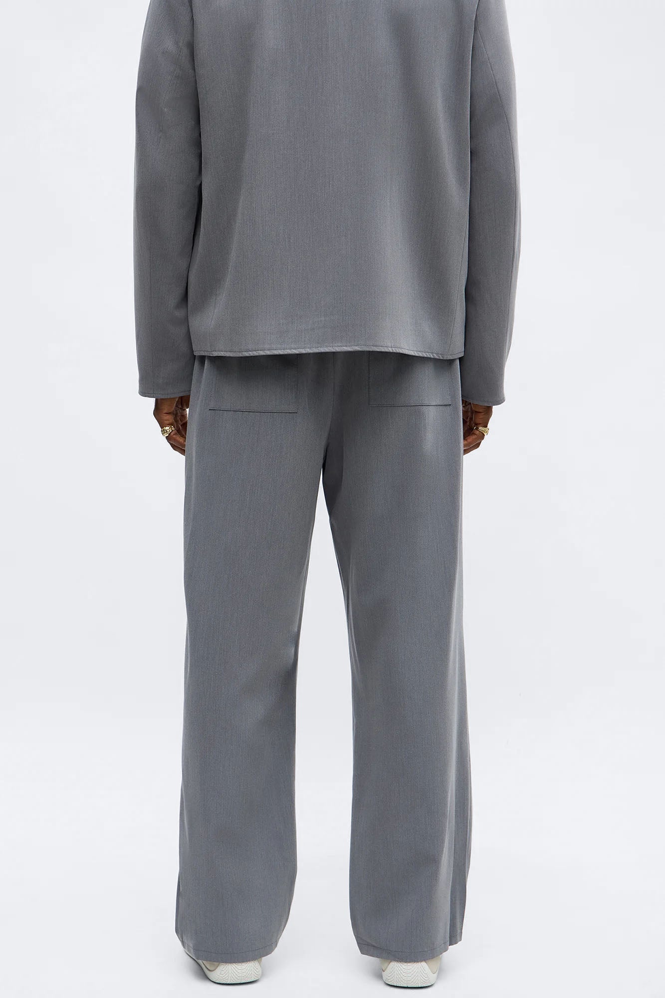 Baggy Erod Ewaist Pant - Grey Fashion Nova