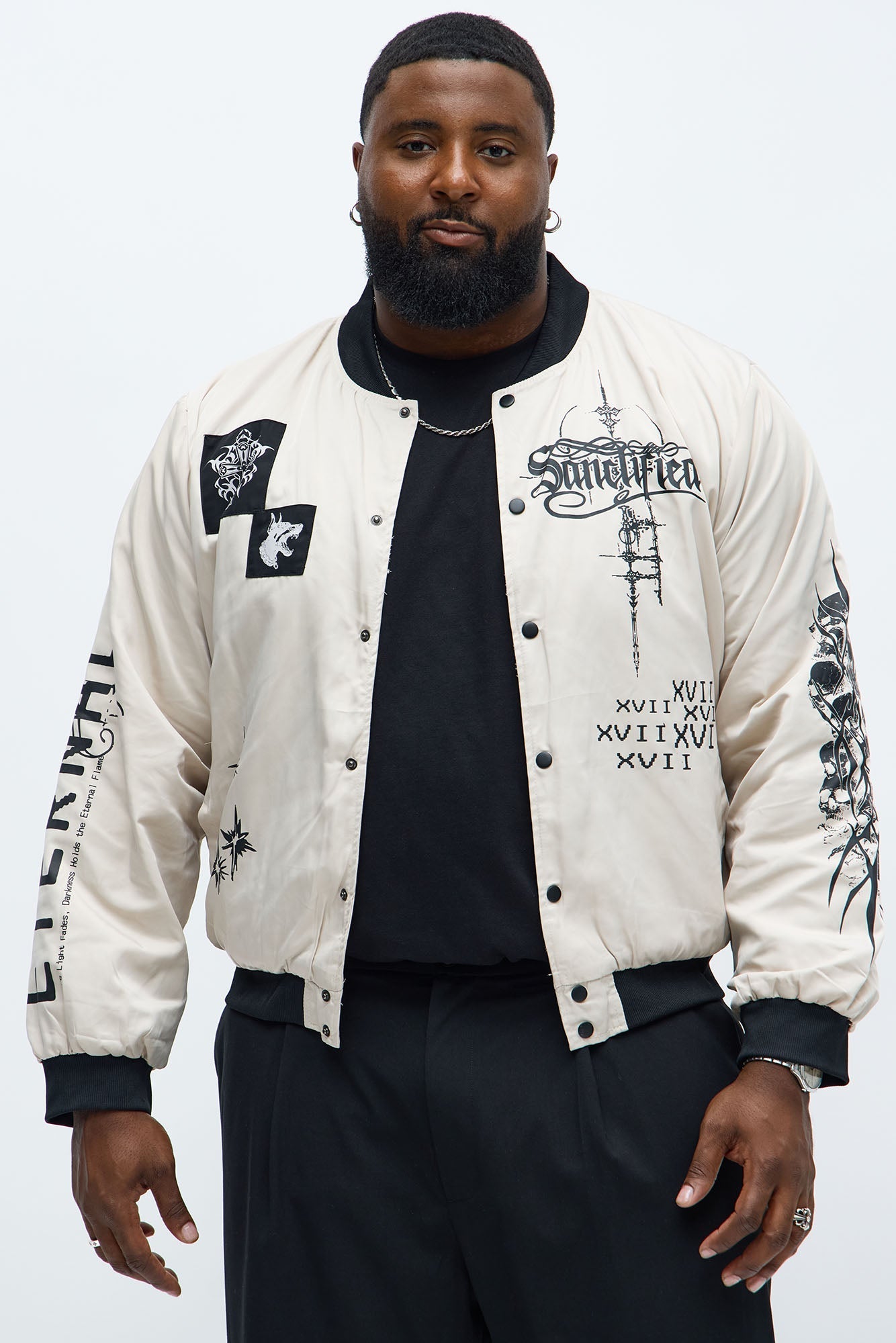 Eternal Blessings Bomber Jacket - Khaki/combo Fashion Nova