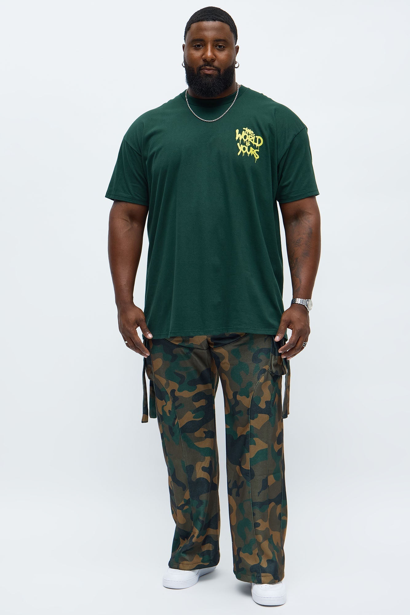 The World Is Yours Bear Short Sleeve Tee - Green Fashion Nova