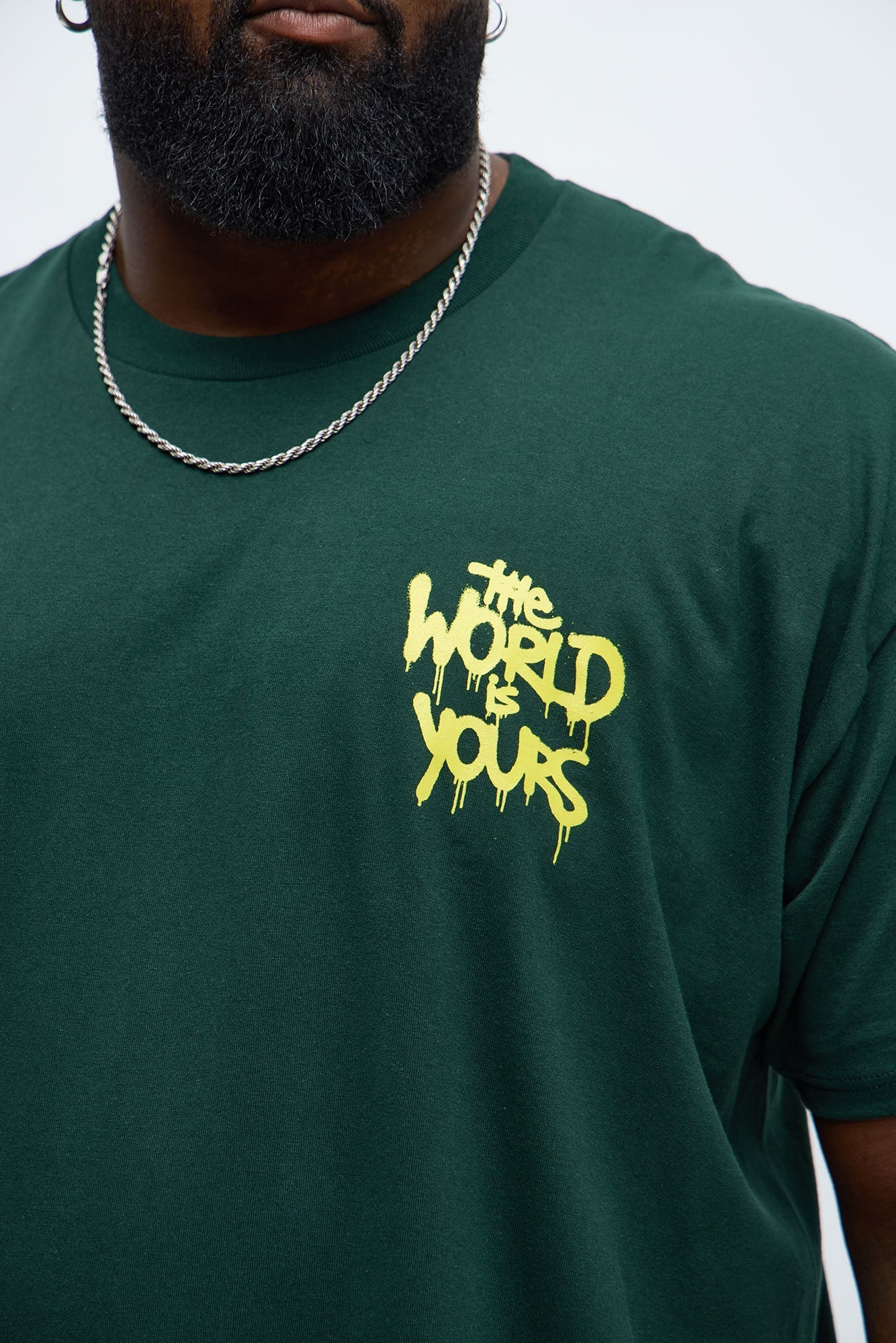 The World Is Yours Bear Short Sleeve Tee - Green Fashion Nova
