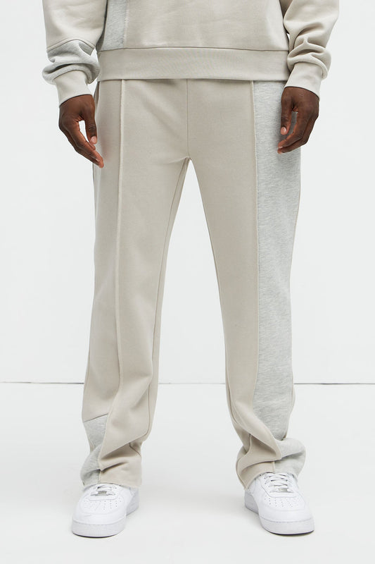 Block The Fear Sweatpants - Grey Fashion Nova