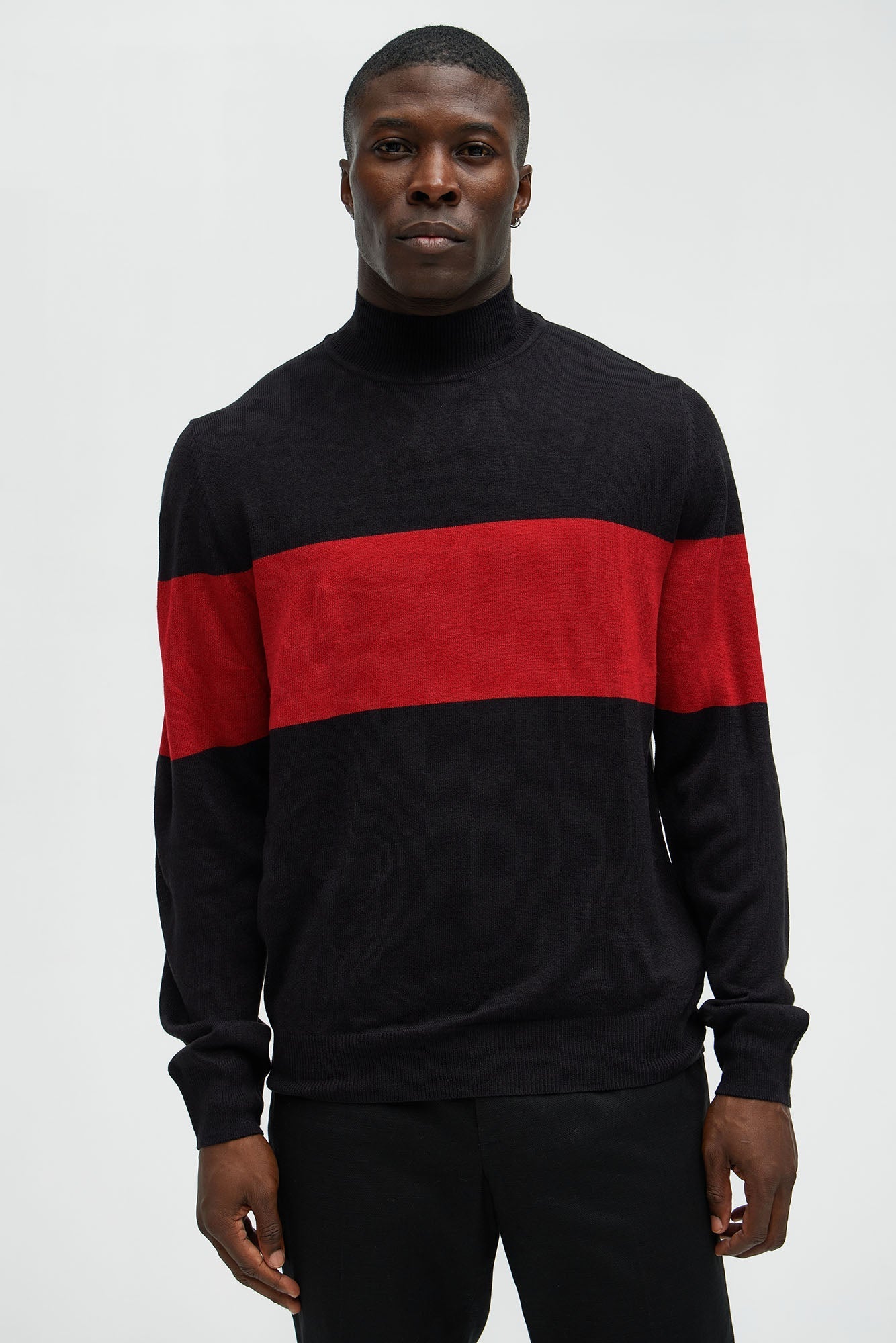 Rodrigo Sweater - Red/combo Fashion Nova