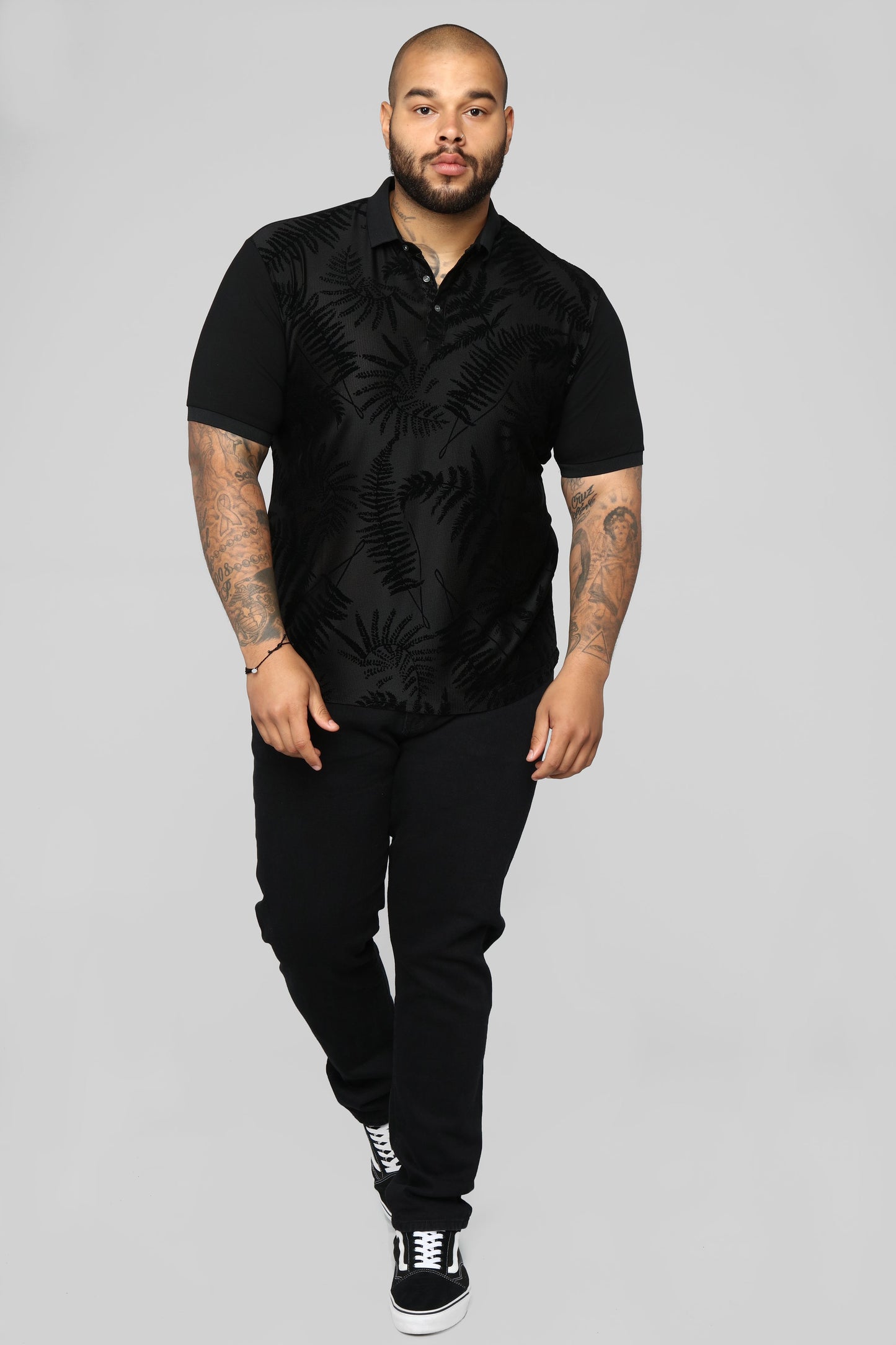 Breezy Short Sleeve Polo - Black Fashion Nova