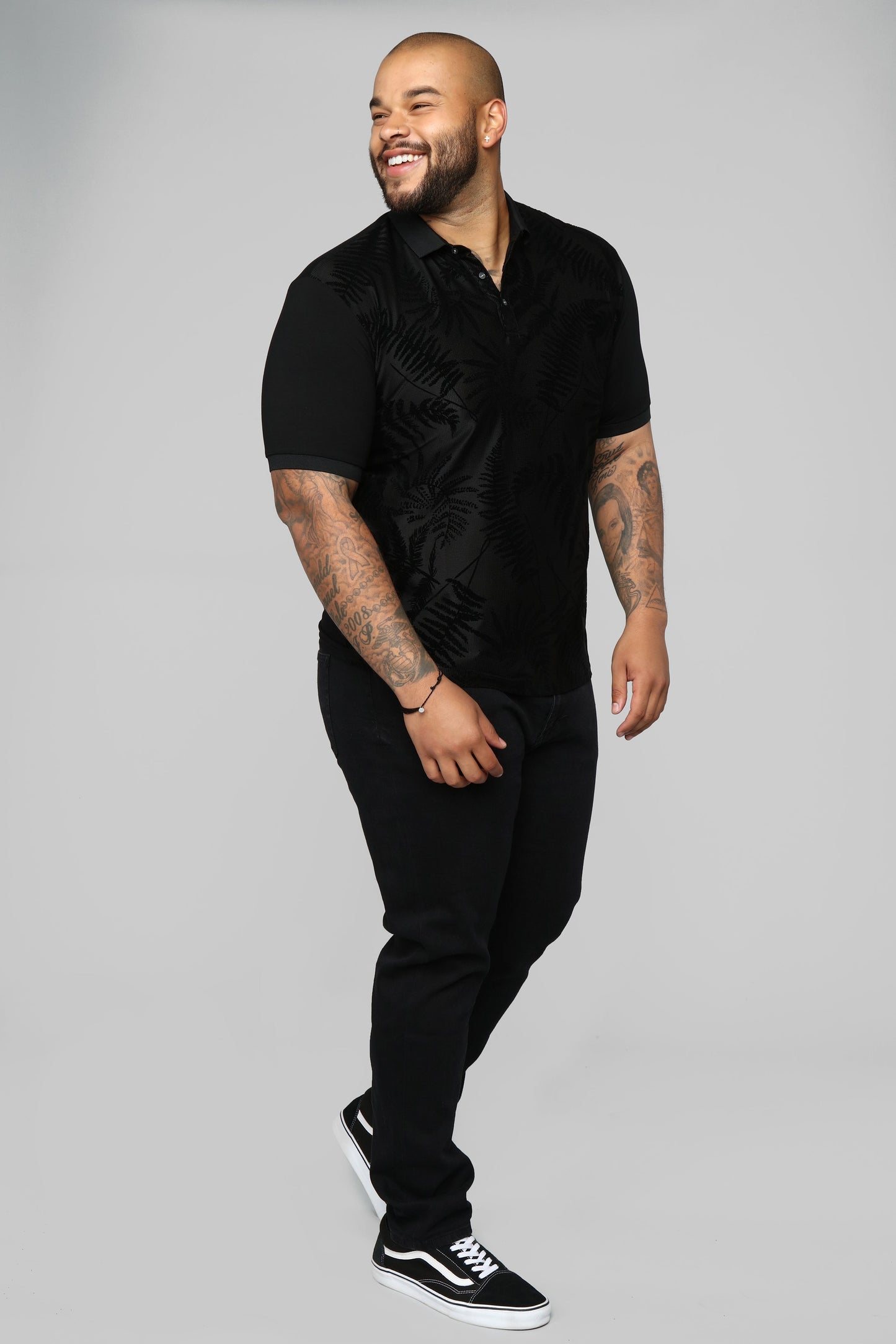 Breezy Short Sleeve Polo - Black Fashion Nova