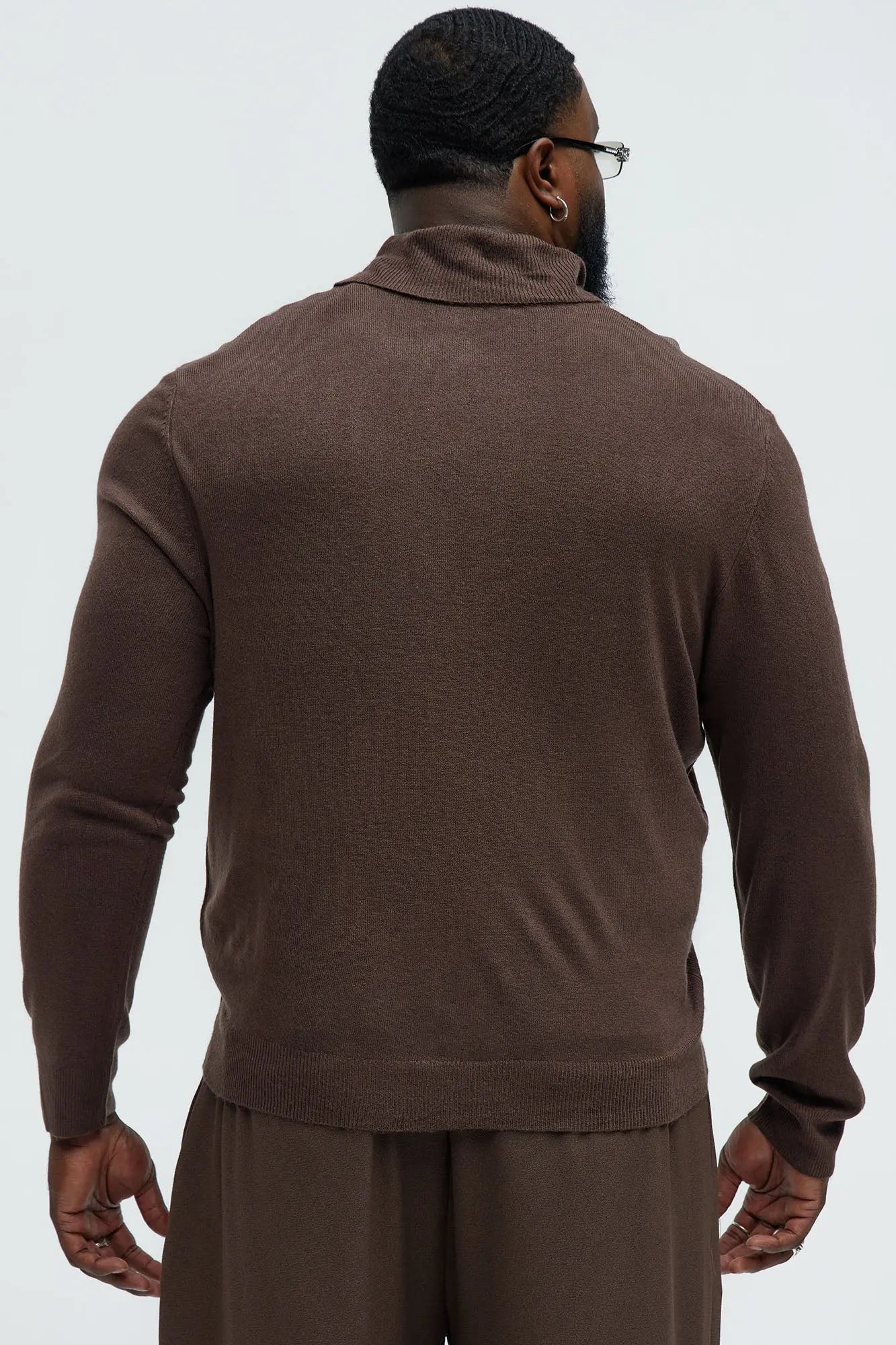 DeAngelo Turtleneck Sweater - Chocolate Fashion Nova