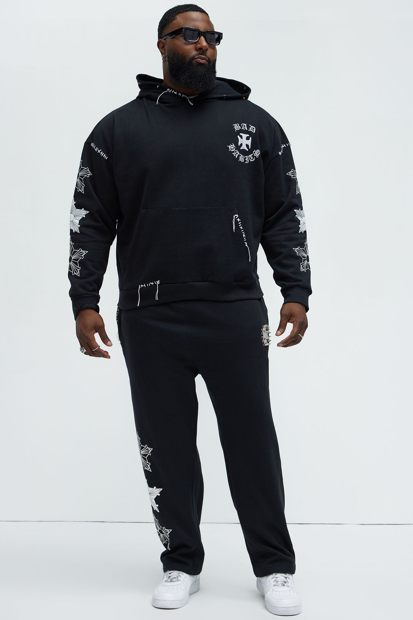 Stars Align Hoodie - Black Fashion Nova