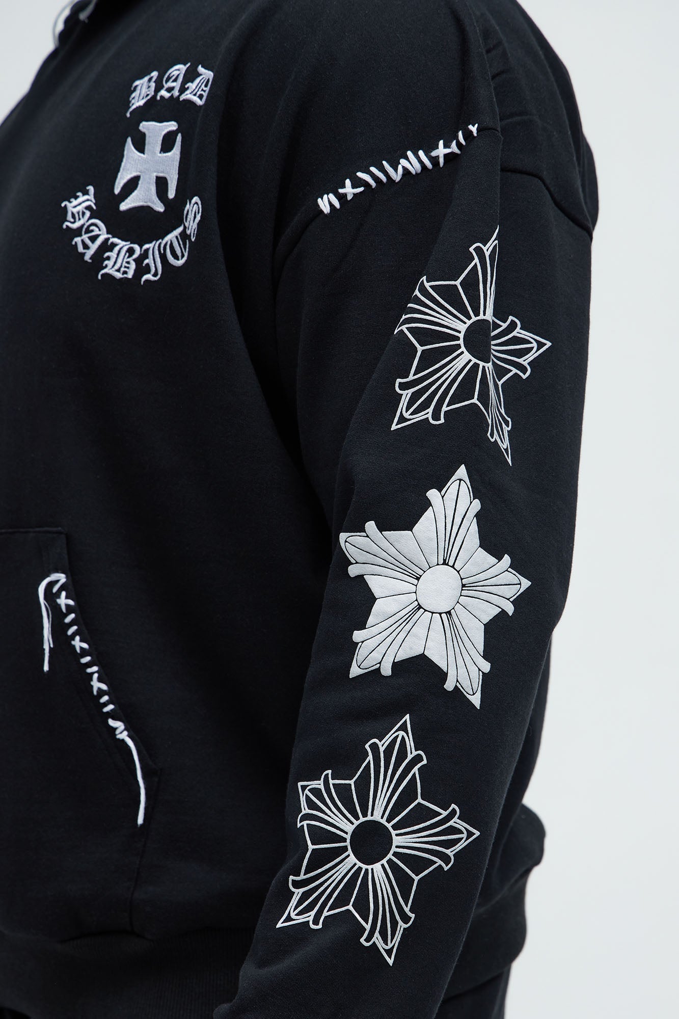 Stars Align Hoodie - Black Fashion Nova