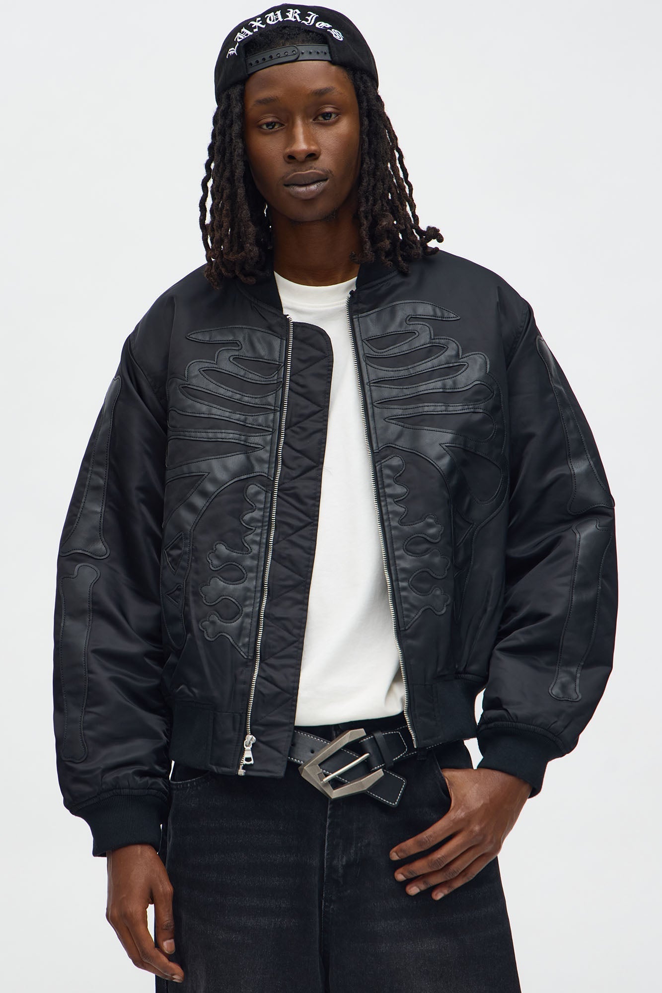 Oversized Slip Into Darkness Bomber Jacket - Black Fashion Nova