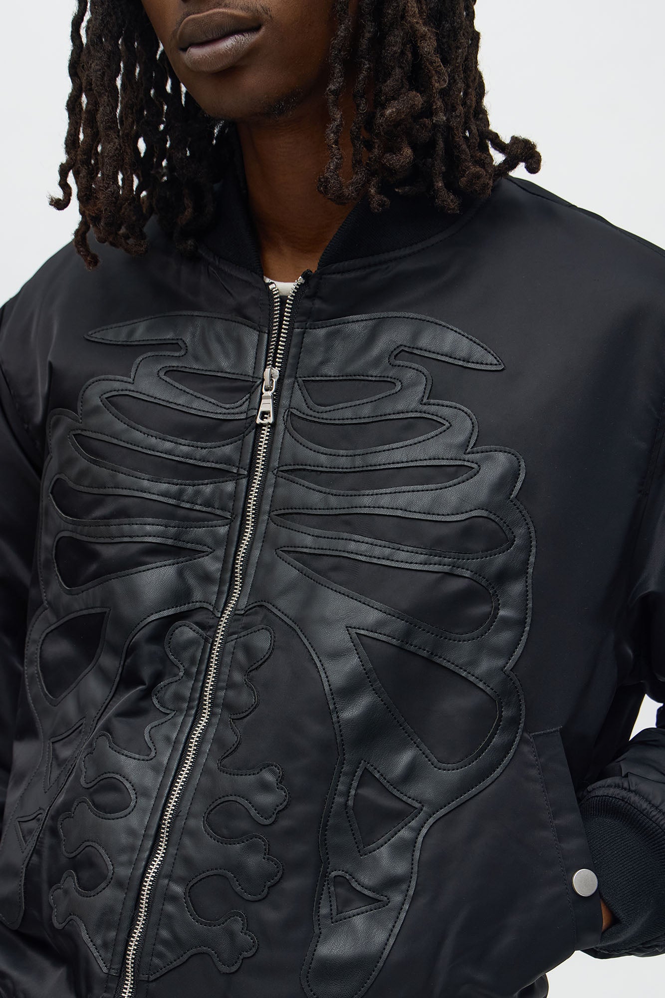 Oversized Slip Into Darkness Bomber Jacket - Black Fashion Nova