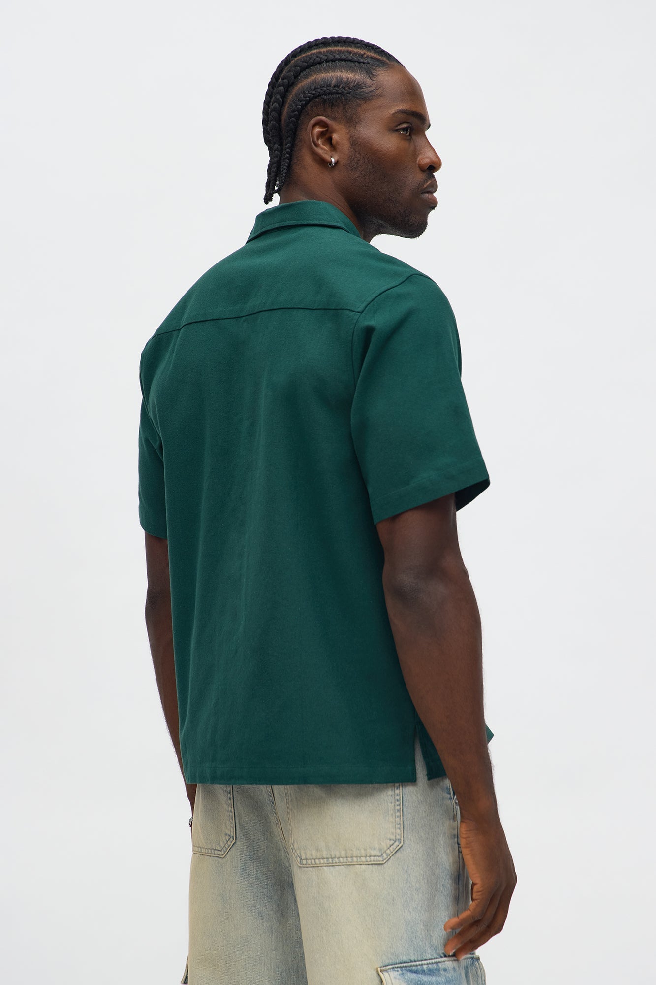 Frontier Fit Button Up Shirt - Emerald Fashion Nova