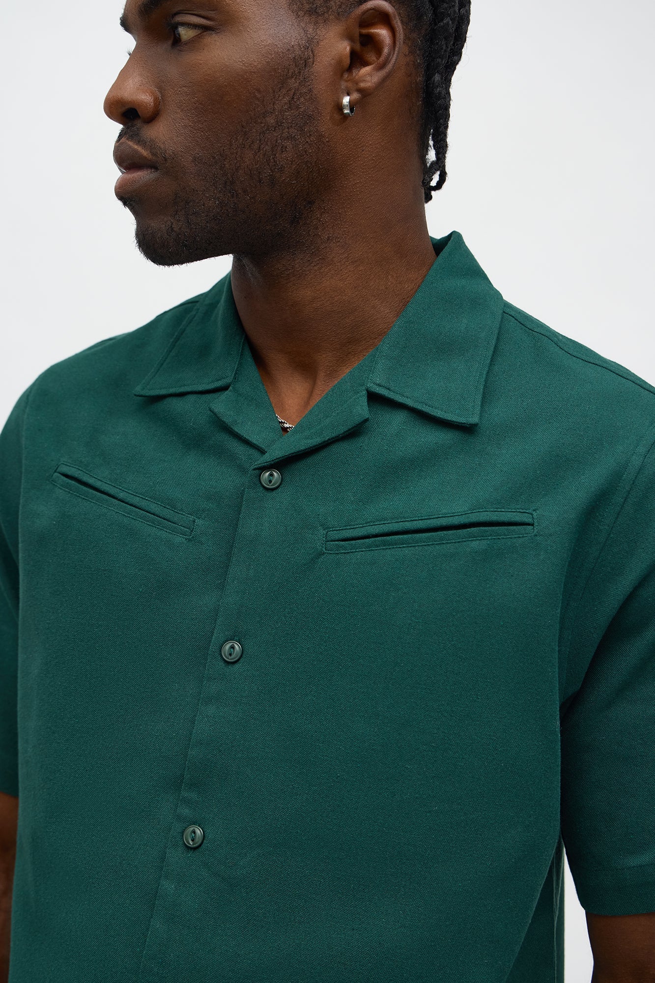 Frontier Fit Button Up Shirt - Emerald Fashion Nova