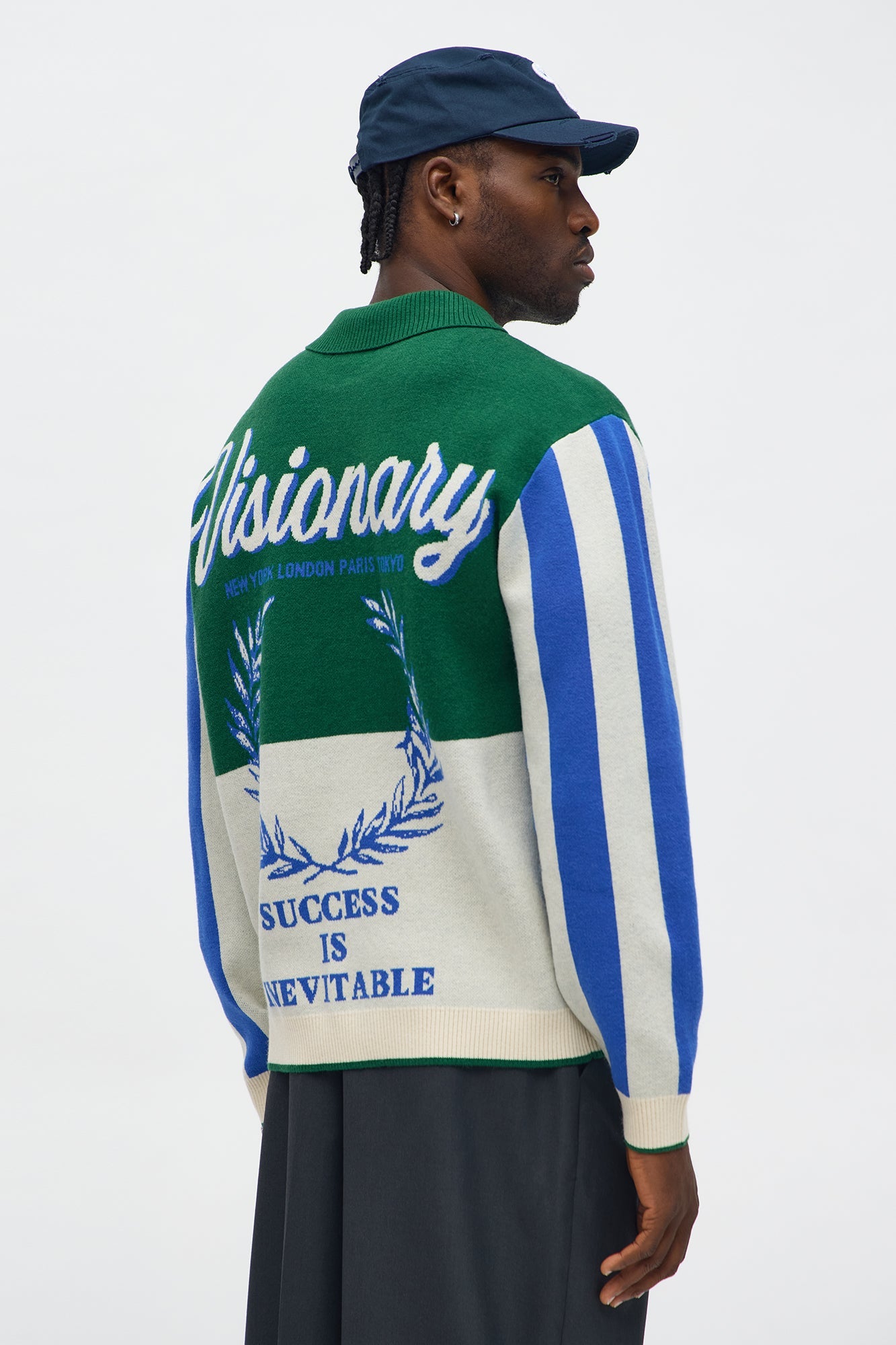 Visionary Polo Sweater - Green Fashion Nova