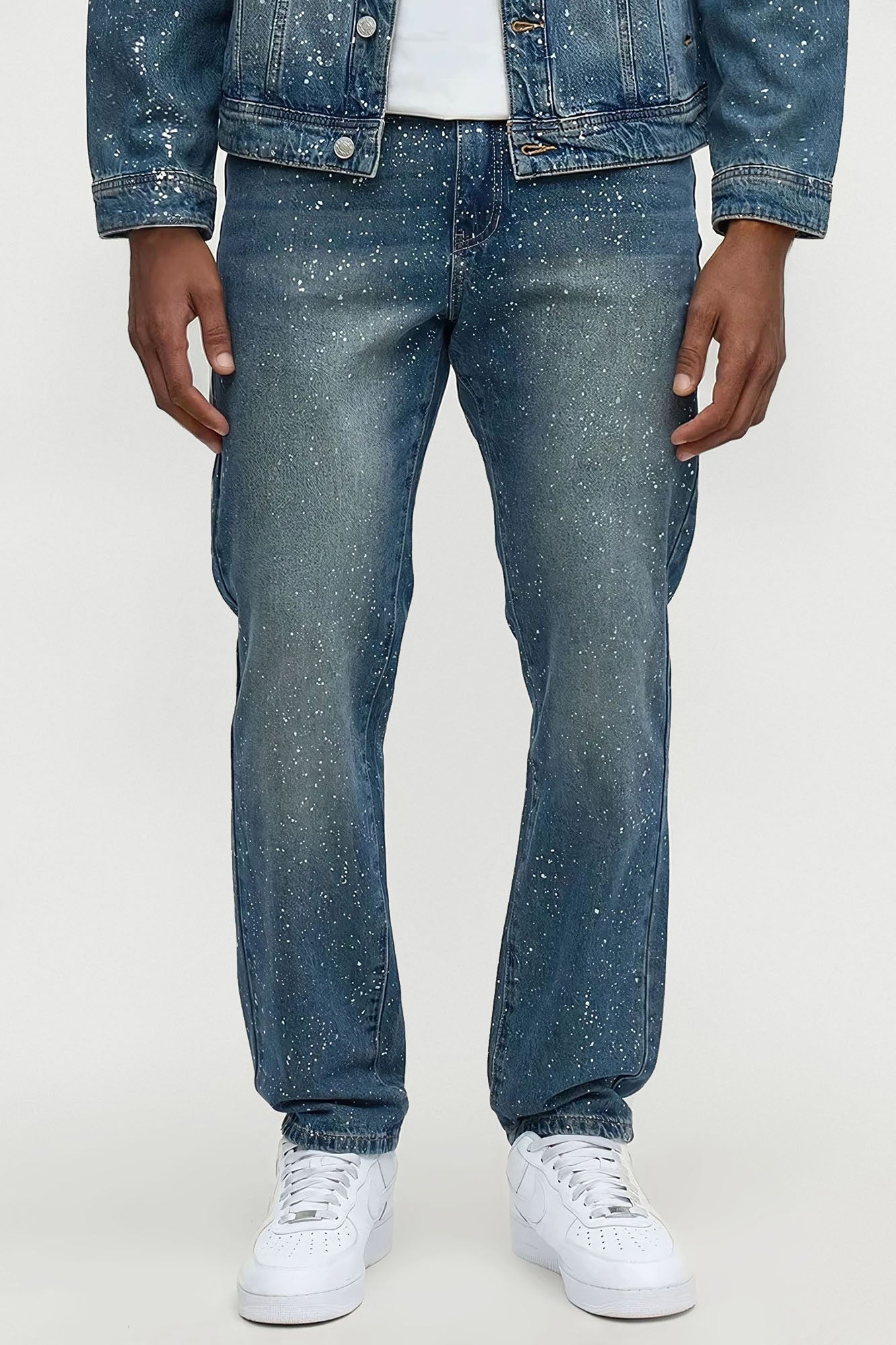 Slim Shimmering Nights Jean - Vintage Blue Wash Fashion Nova