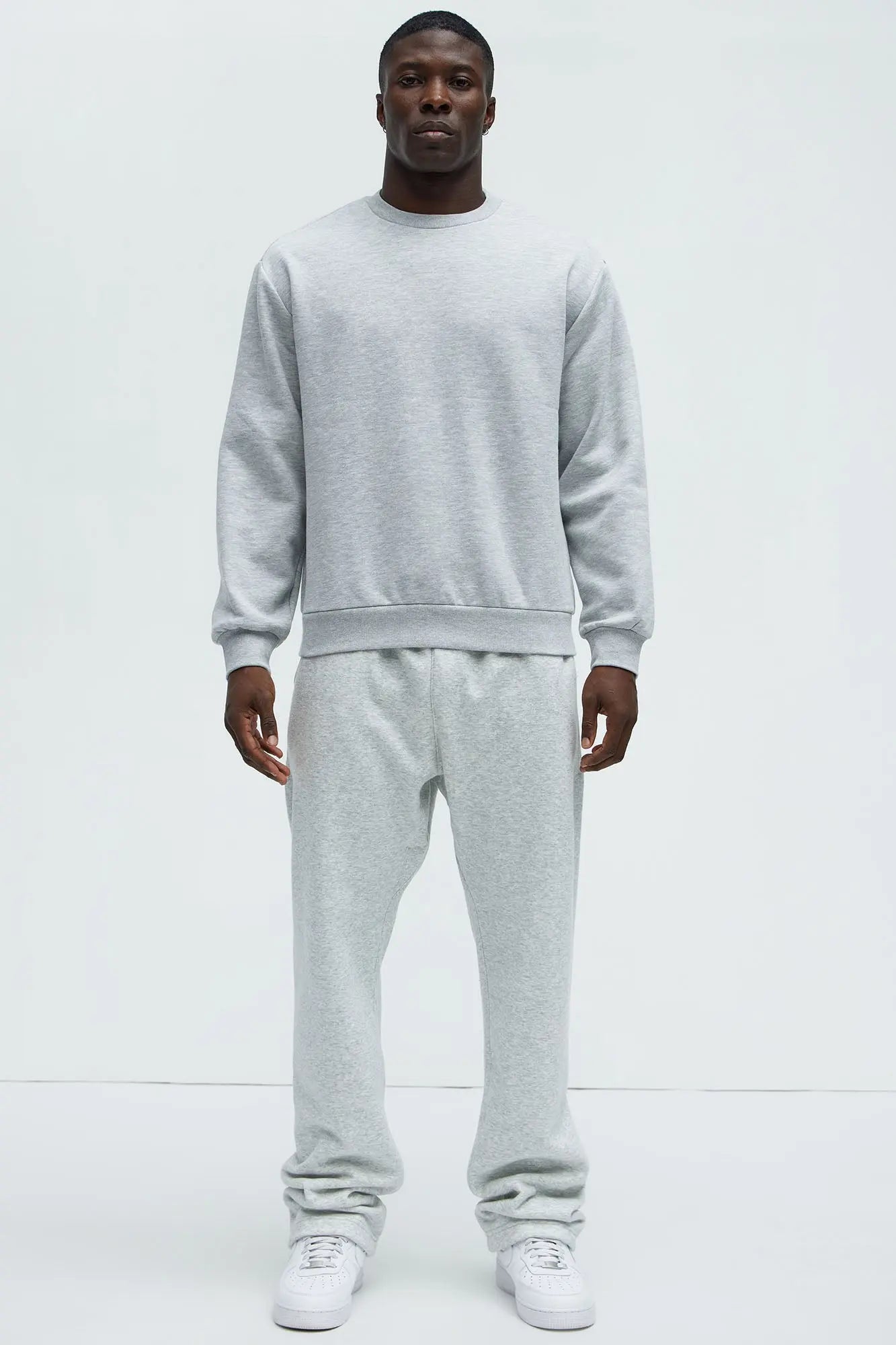 Tyson Heavyweight Straight Sweatpants - Heather Grey Fashion Nova