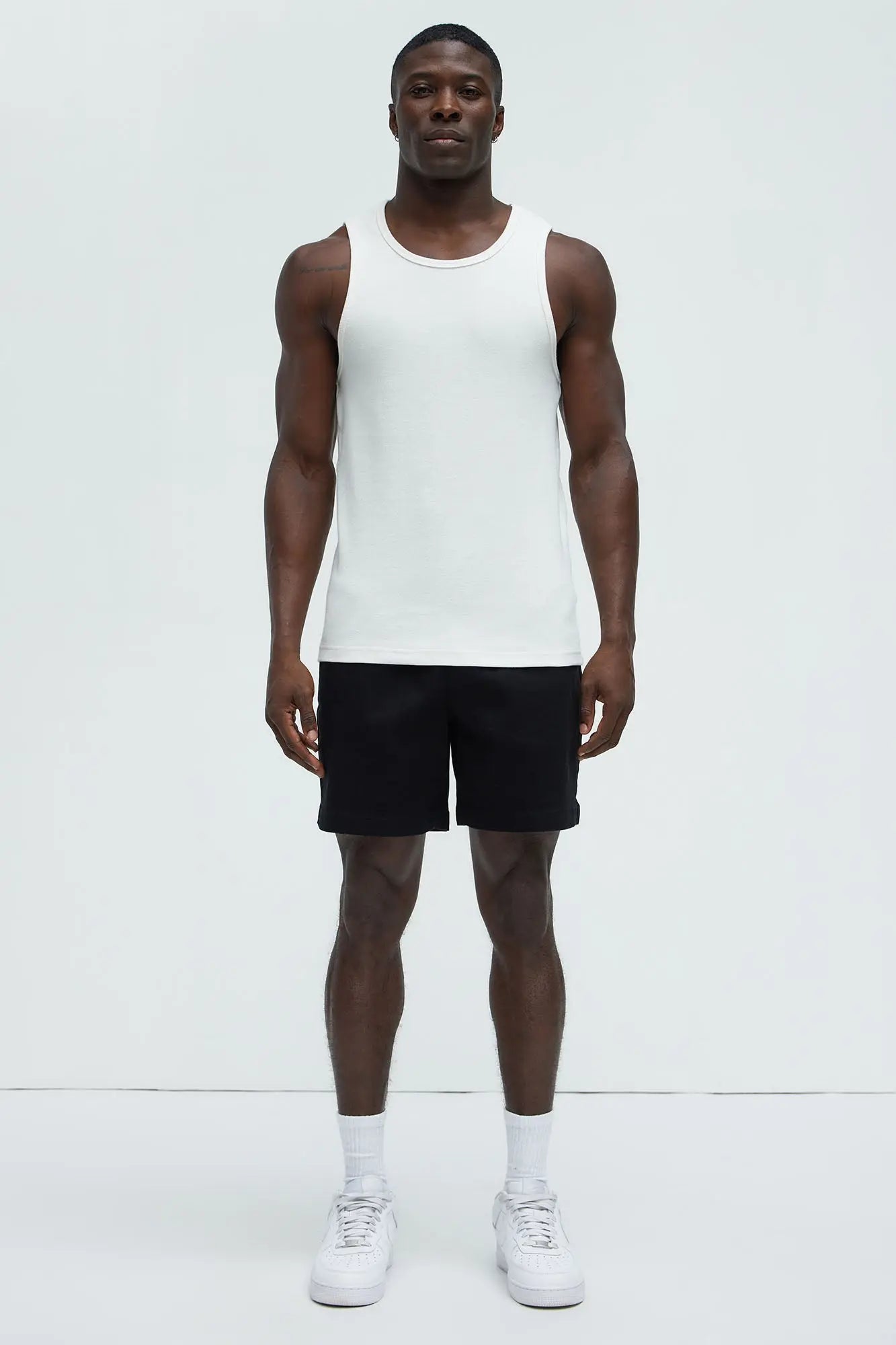 Twill Volley Shorts - Black Fashion Nova