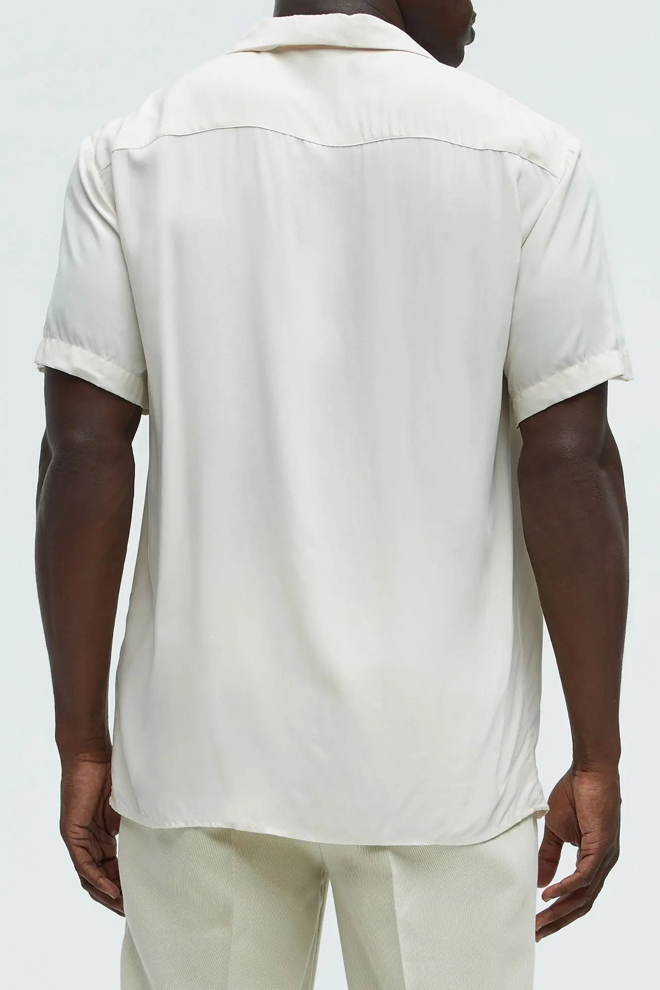 Dawson Relaxed Short Sleeve Cuban Collar Shirt - OffWhite Fashion Nova