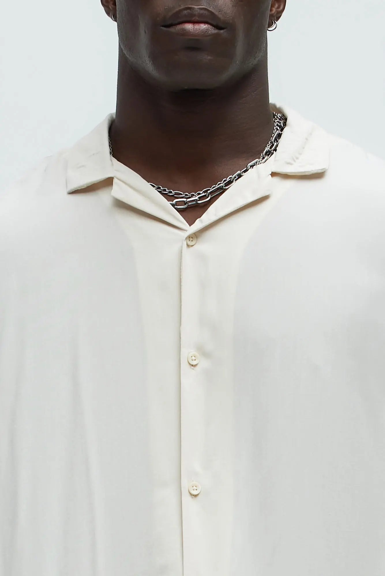 Dawson Relaxed Short Sleeve Cuban Collar Shirt - OffWhite Fashion Nova