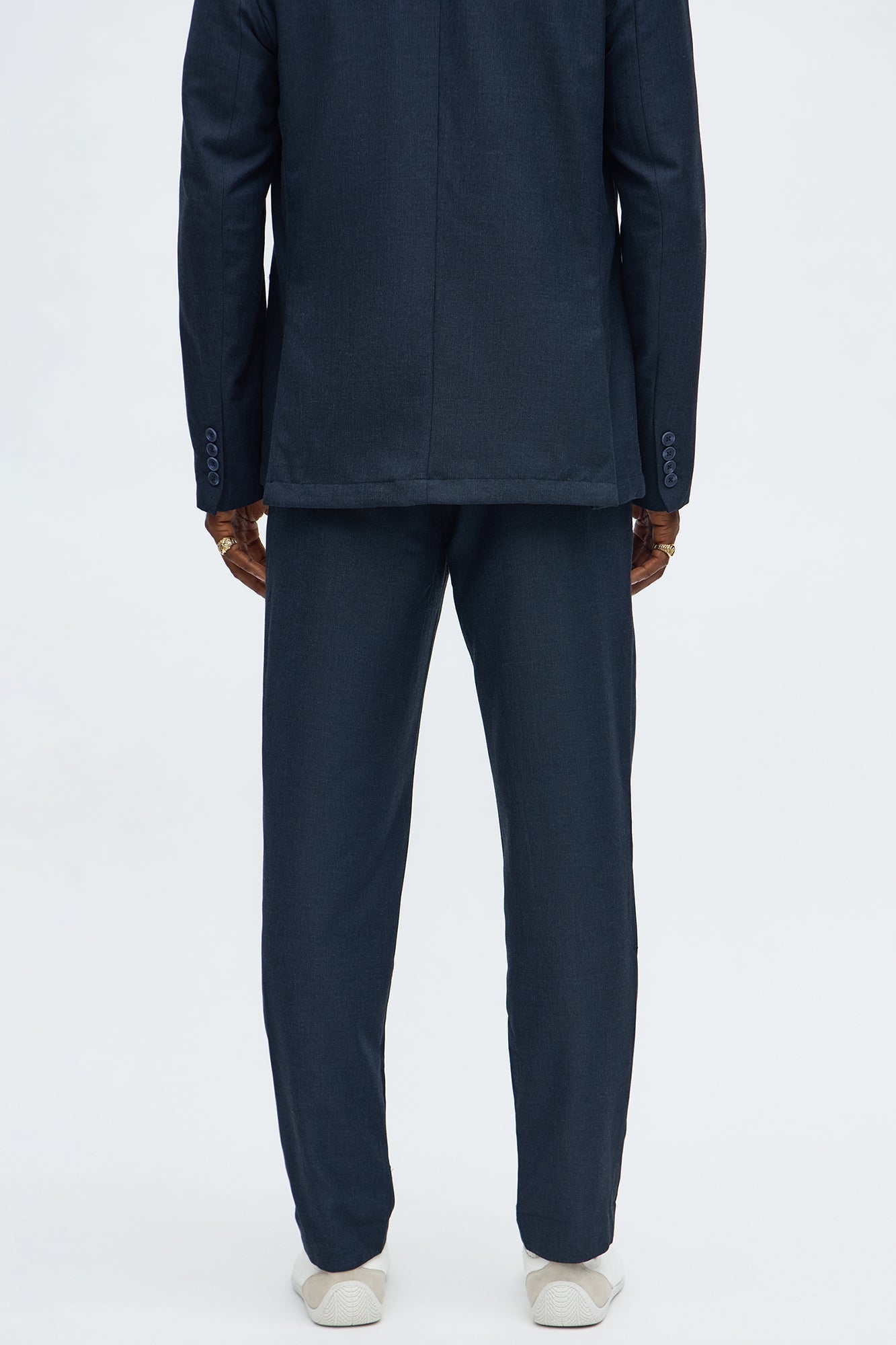 Slim Modern Stretch-Waist Everyday Trouser - Navy Fashion Nova