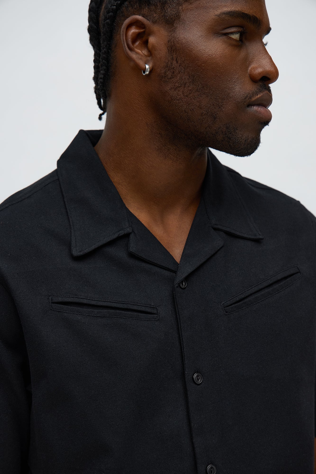Frontier Fit Button Up Shirt - Black Fashion Nova
