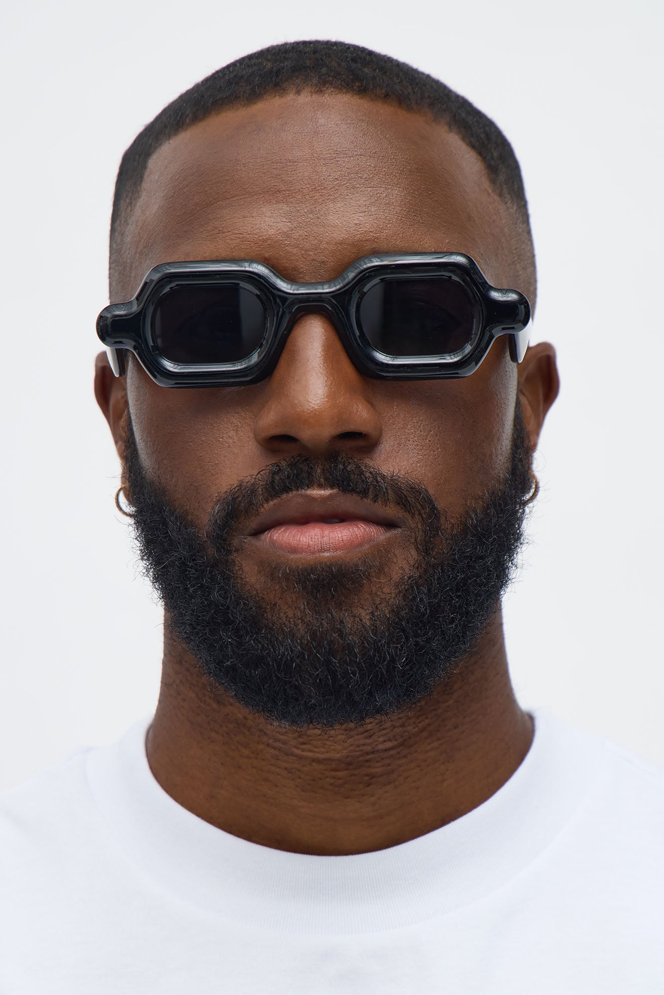 On Fire Square Frame Sunglasses - Black Fashion Nova