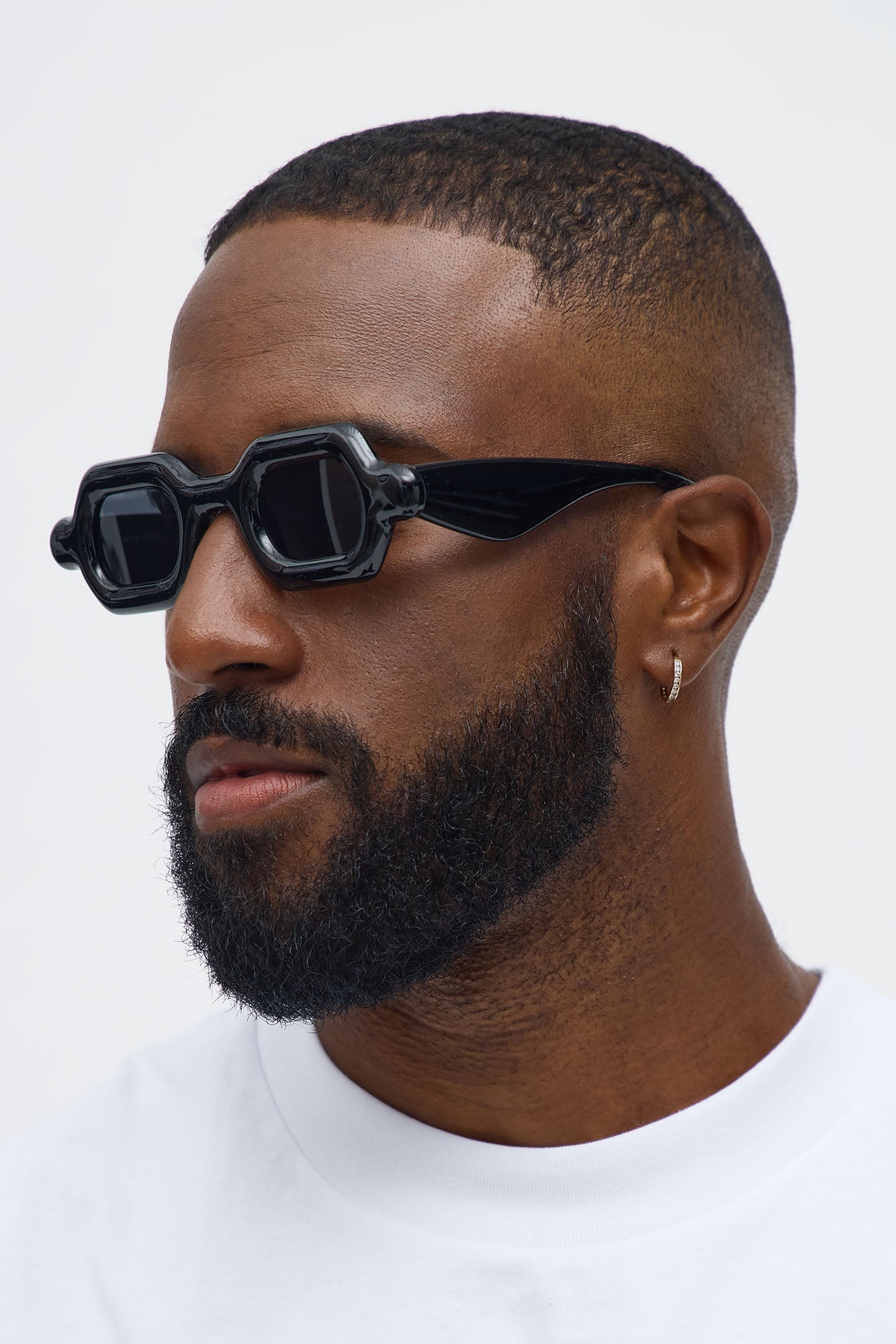On Fire Square Frame Sunglasses - Black Fashion Nova