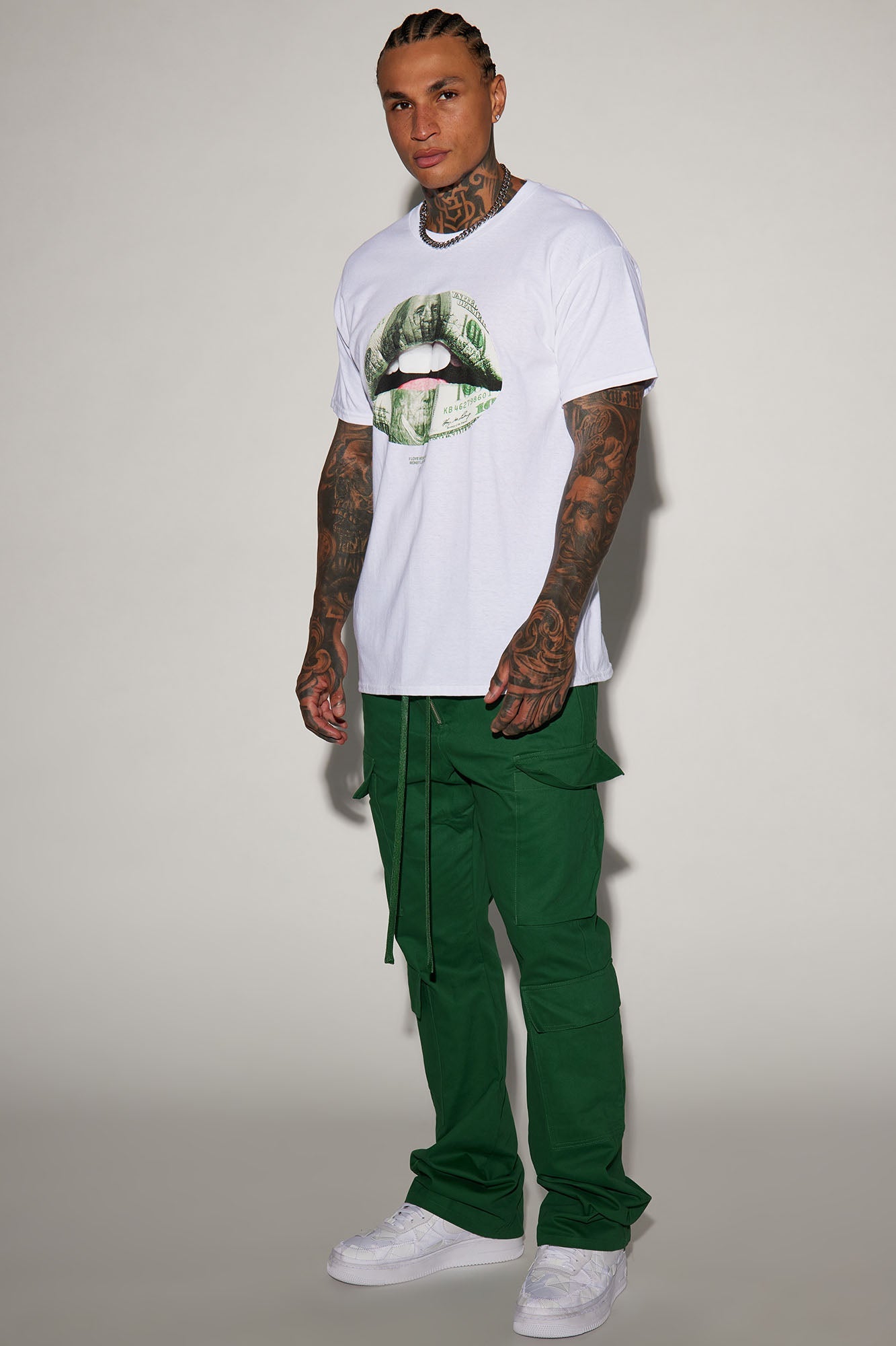 Alisos Twill Slim Flare Cargo Pants - Hunter Fashion Nova