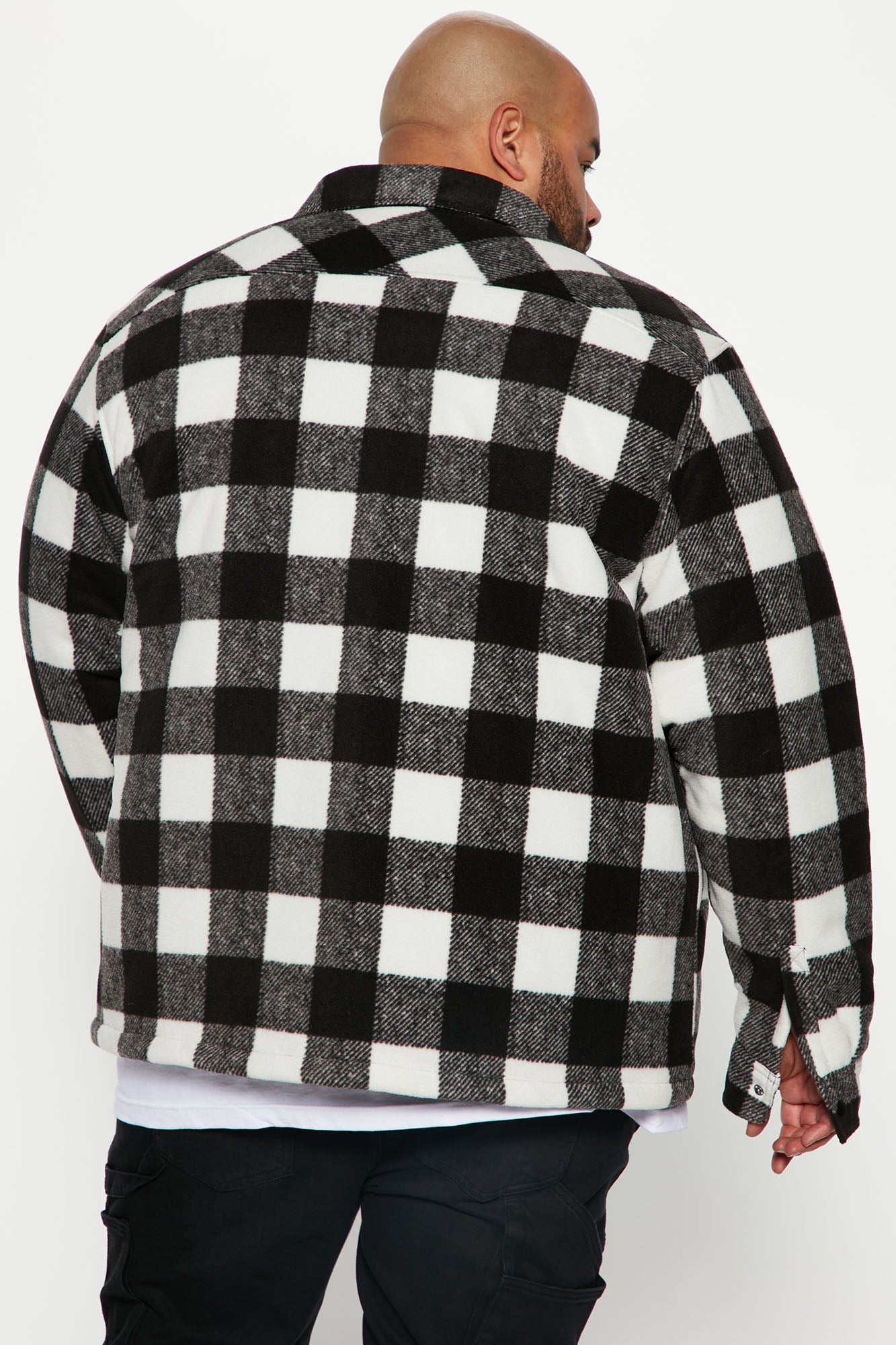 Lumber Flannel Shacket - Black/combo Fashion Nova