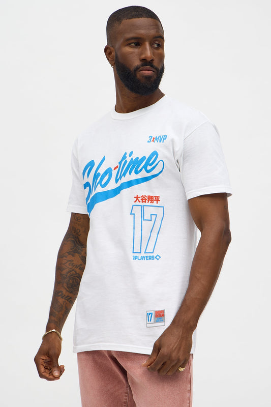 Shohei Ohtani Sho Time Short Sleeve Tee - White Fashion Nova