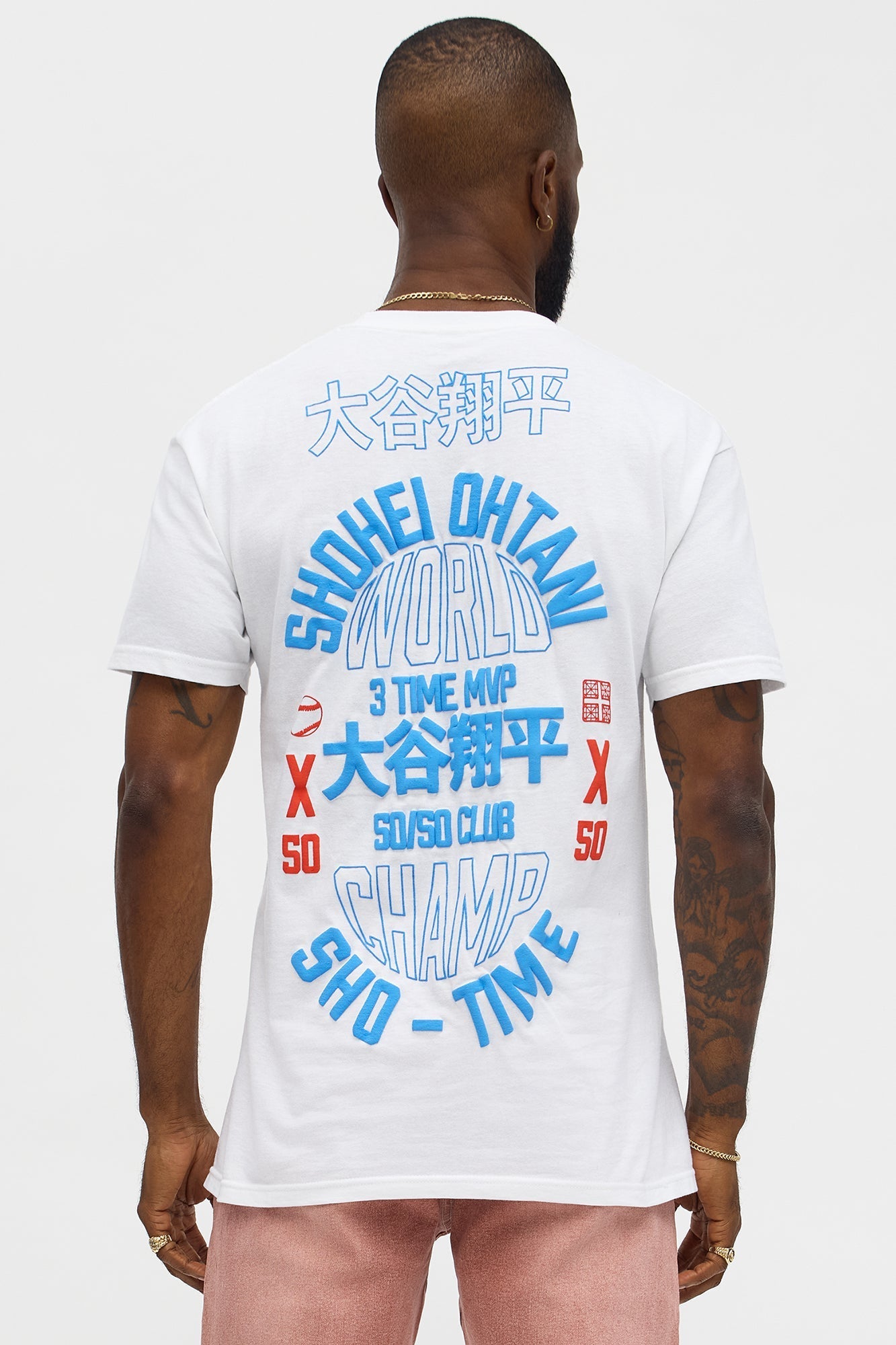 Shohei Ohtani Sho Time Short Sleeve Tee - White Fashion Nova