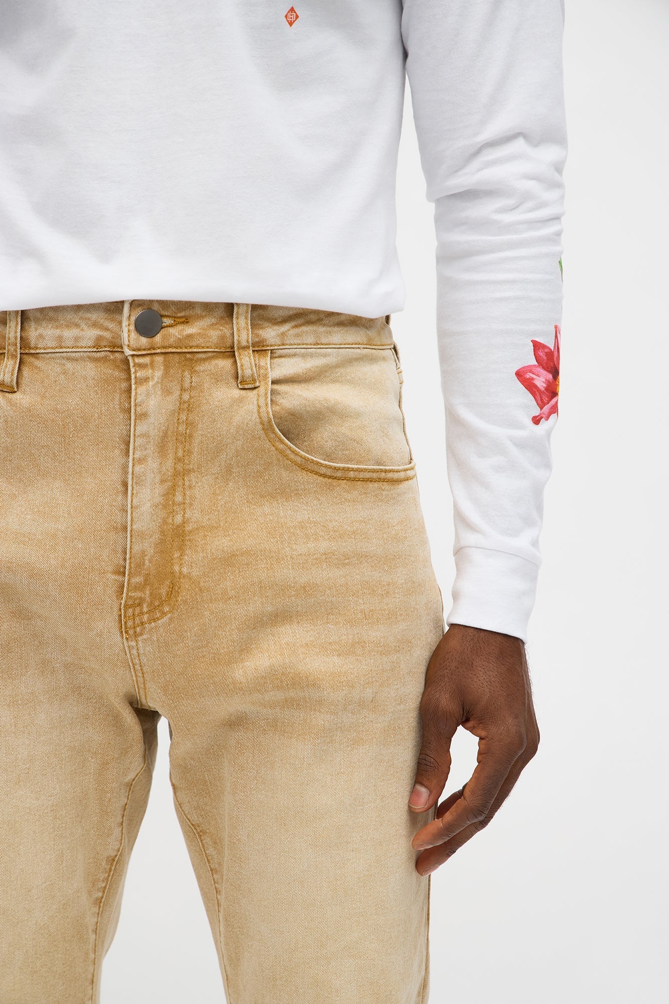 Mercer Slim Stretch Jean - Tan Fashion Nova