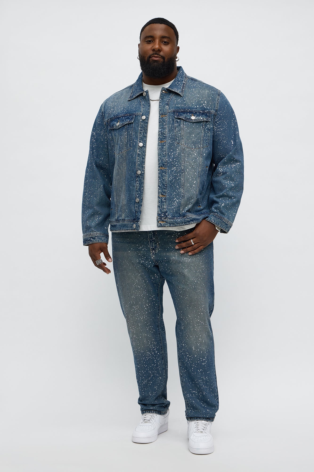 Slim Shimmering Nights Jean - Vintage Blue Wash Fashion Nova