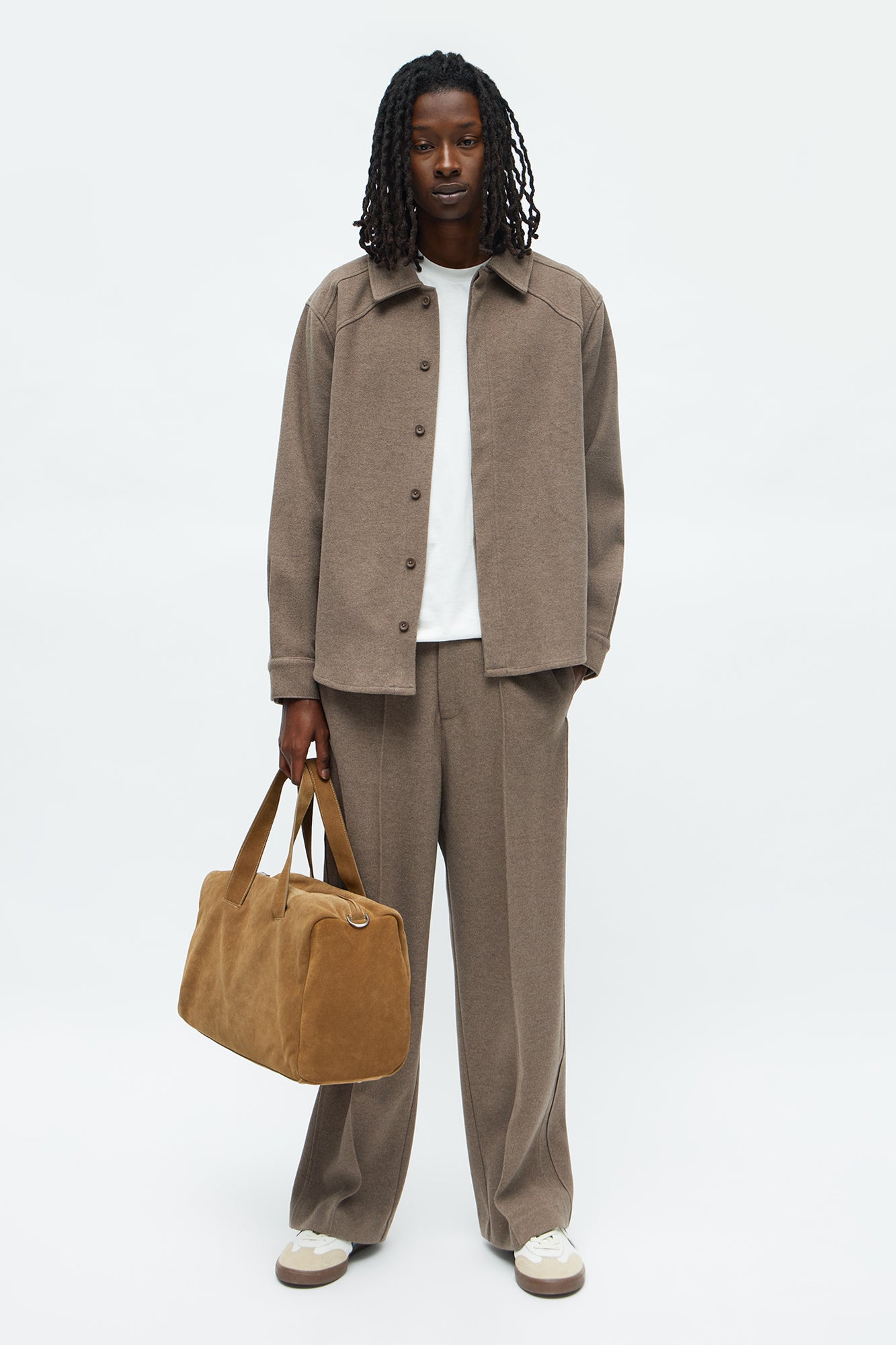 Williamsburg Hidden Placket Jacket - Brown Fashion Nova