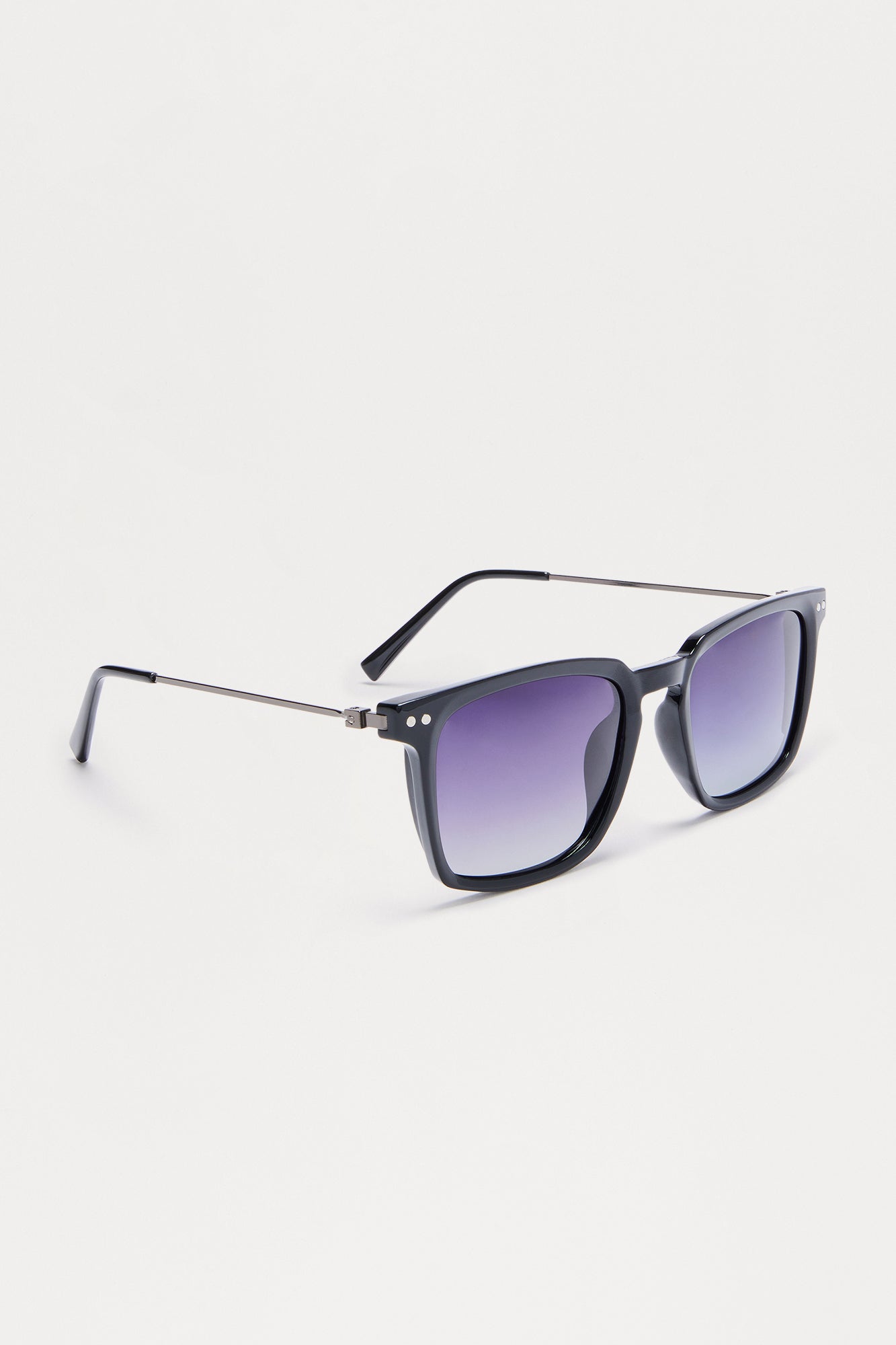 Surreal Colored Lens Square Sunglasses - Black Fashion Nova