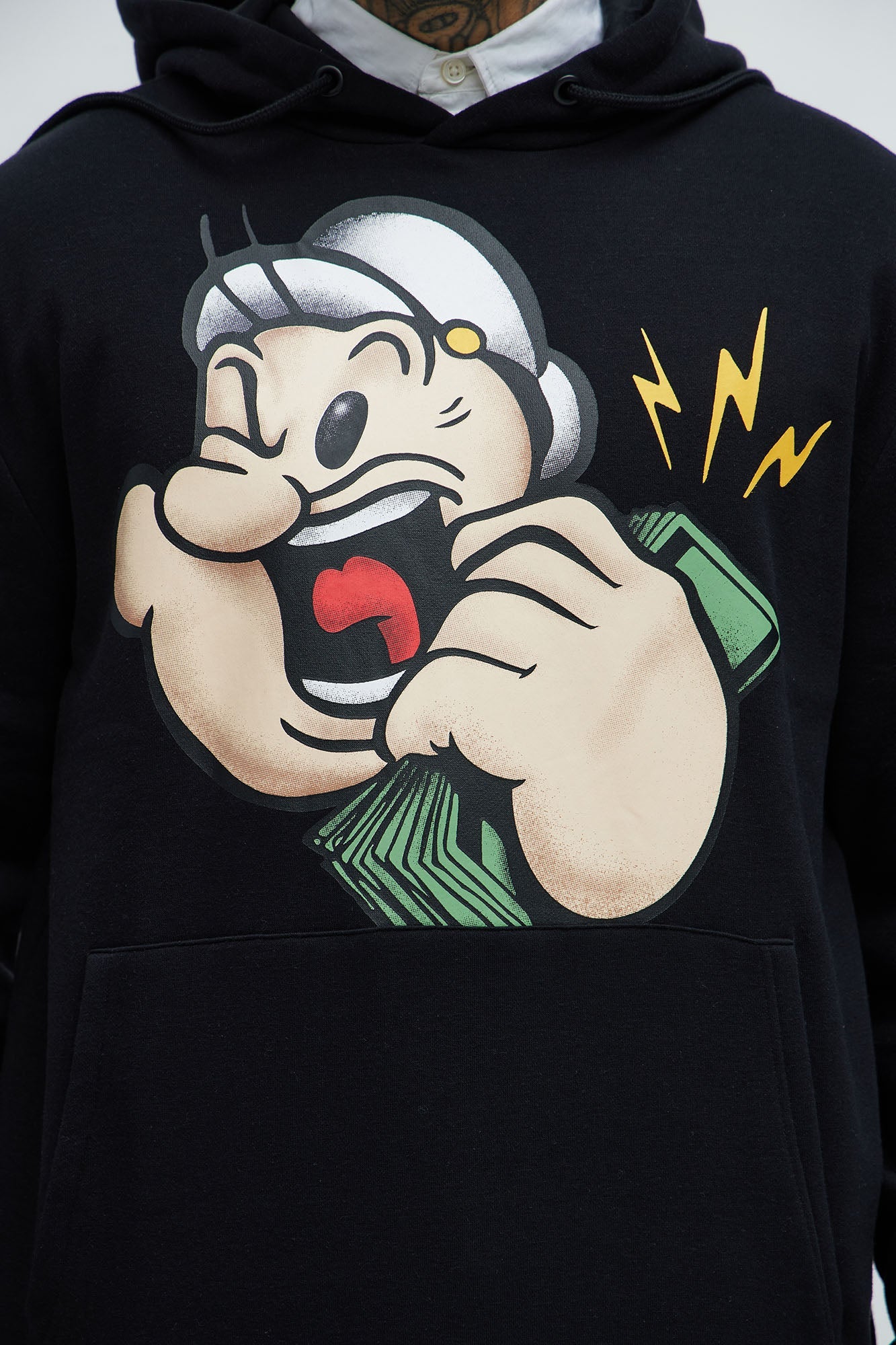 Popeye Married To the Game Hoodie - Black Fashion Nova