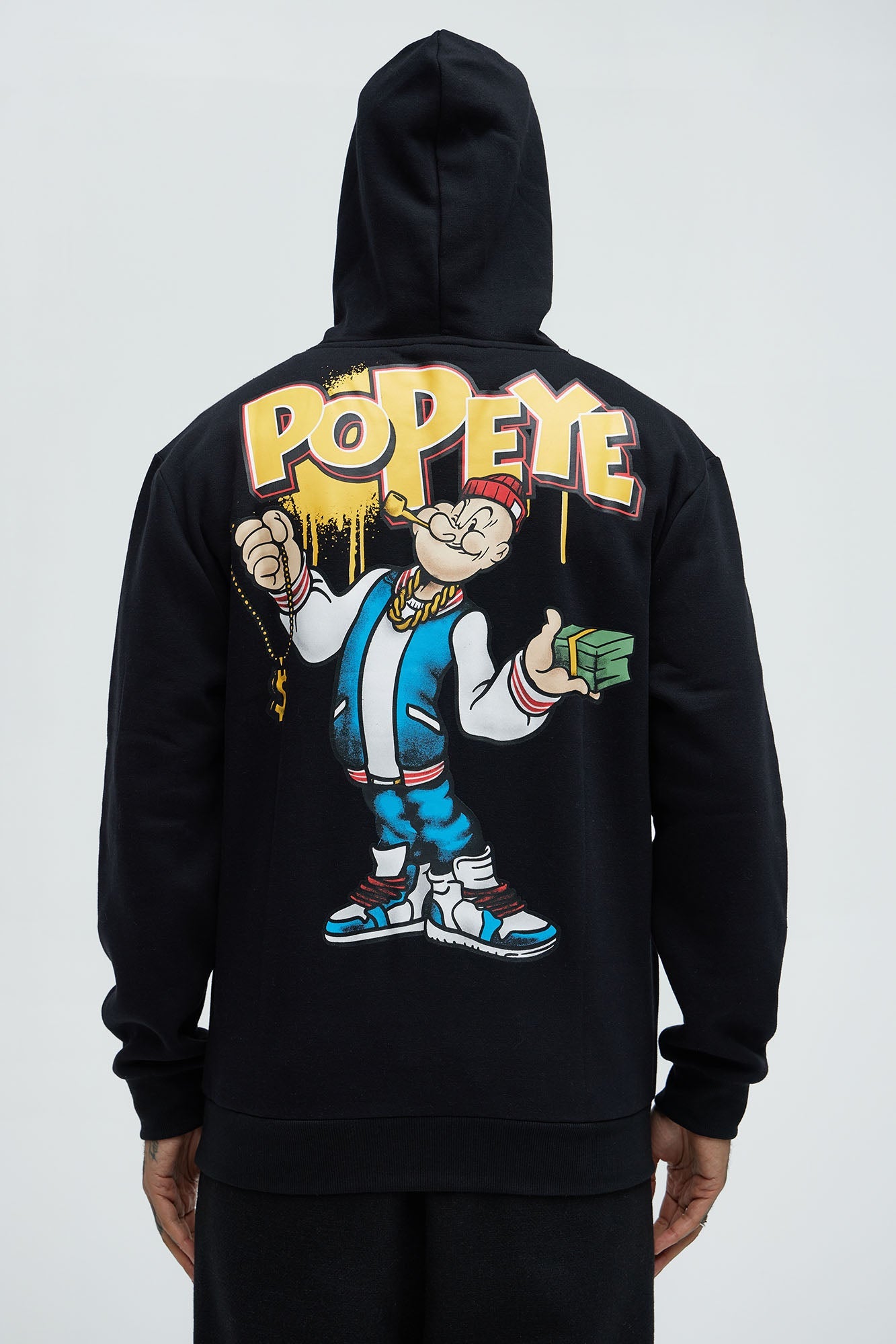 Popeye Married To the Game Hoodie - Black Fashion Nova