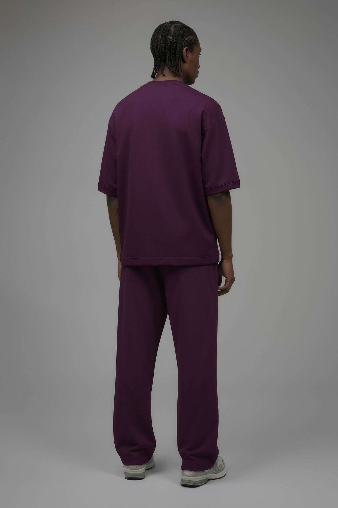 410 Oversized Fleece Tee - Plum Fashion Nova