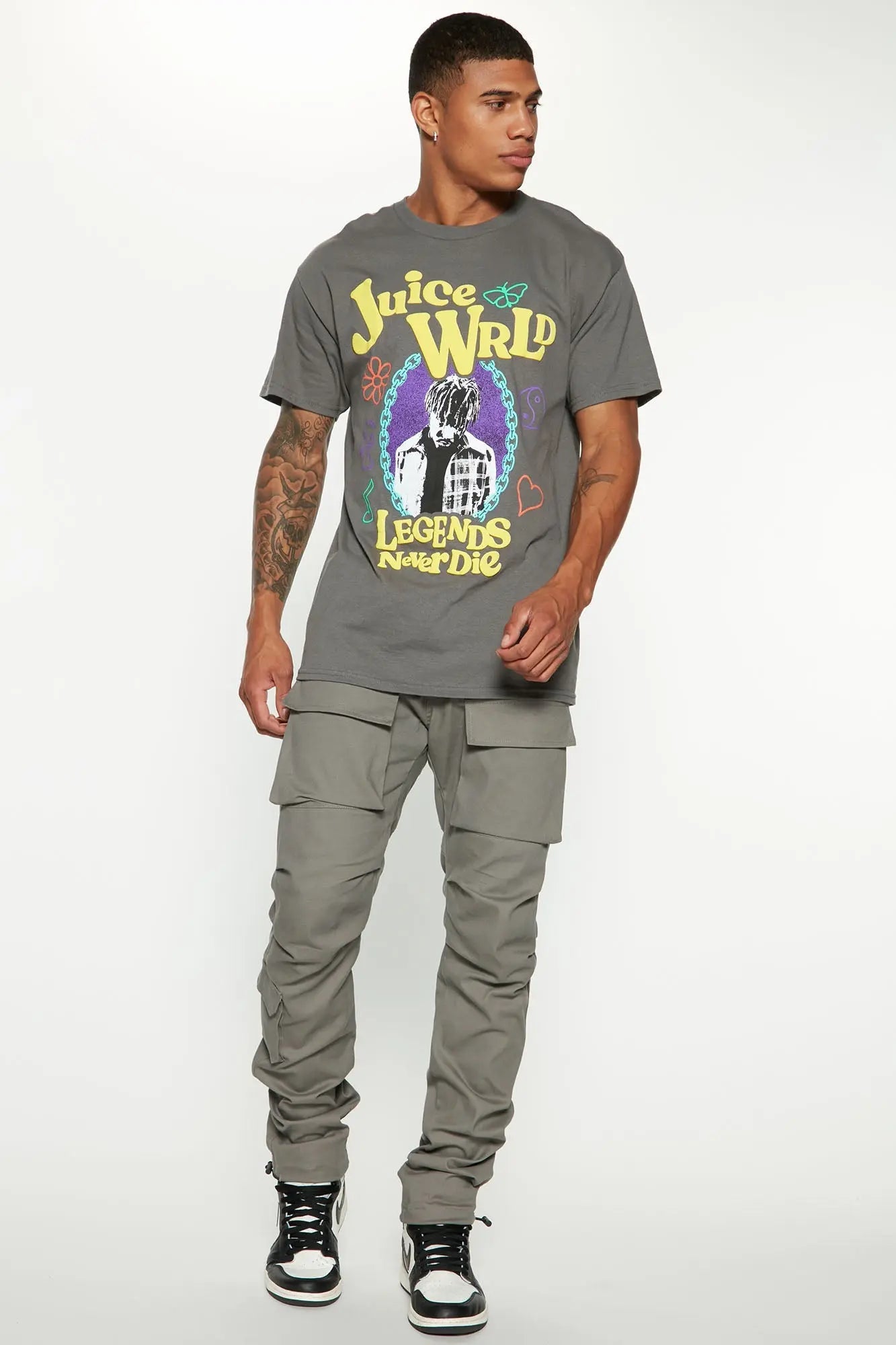 All Good Slim Cargo Pants - Charcoal Fashion Nova