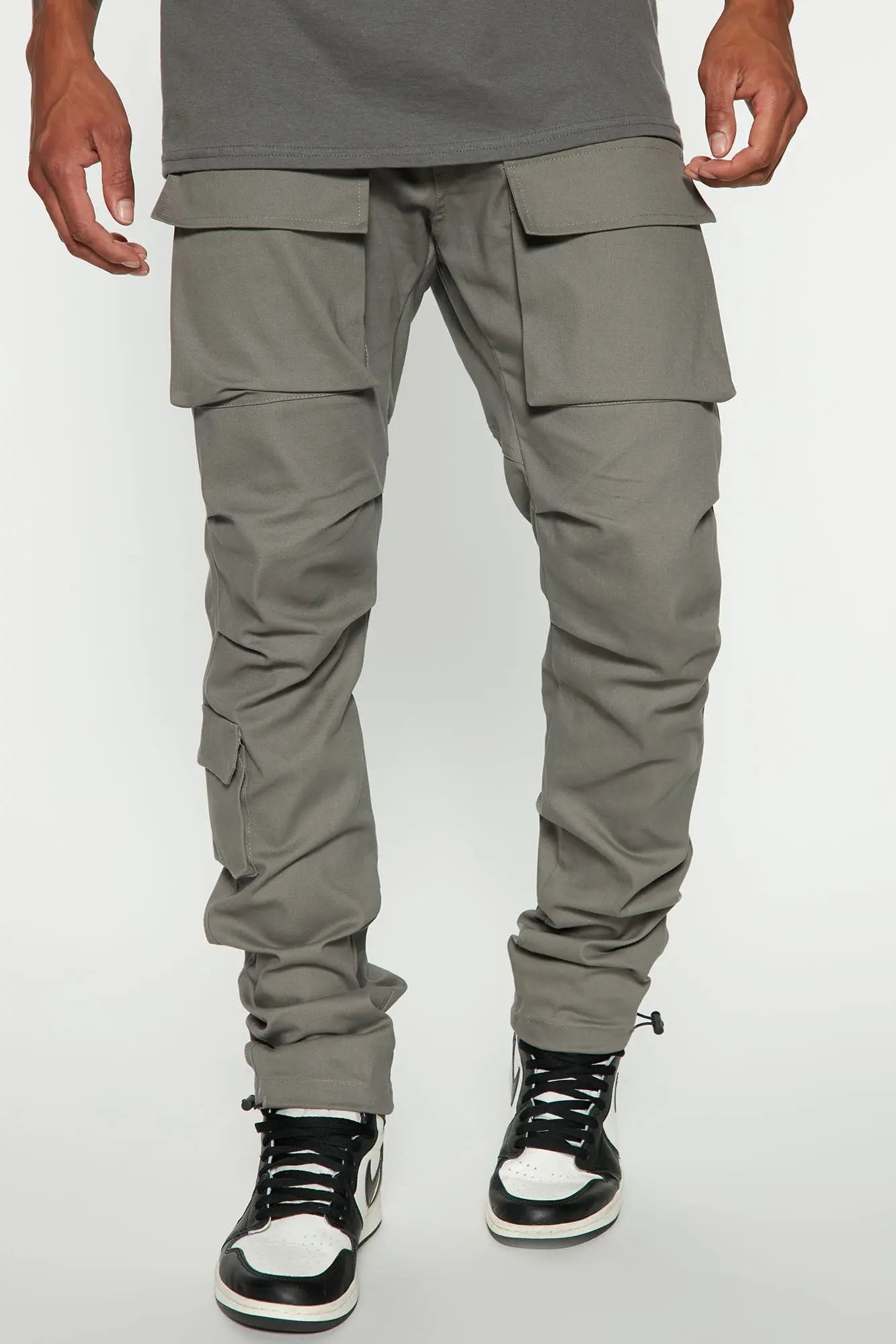 All Good Slim Cargo Pants - Charcoal Fashion Nova