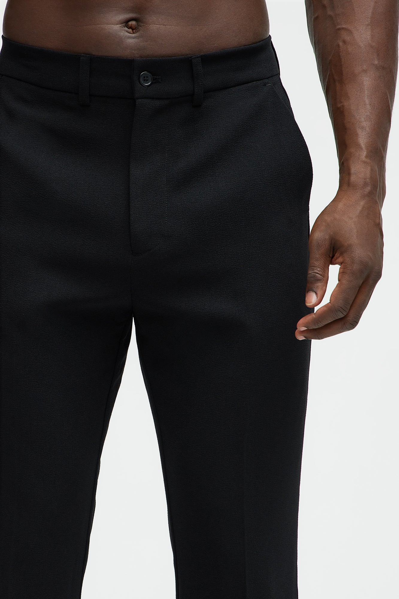 Golden Hour Slit Slim Flare Trousers - Black Fashion Nova