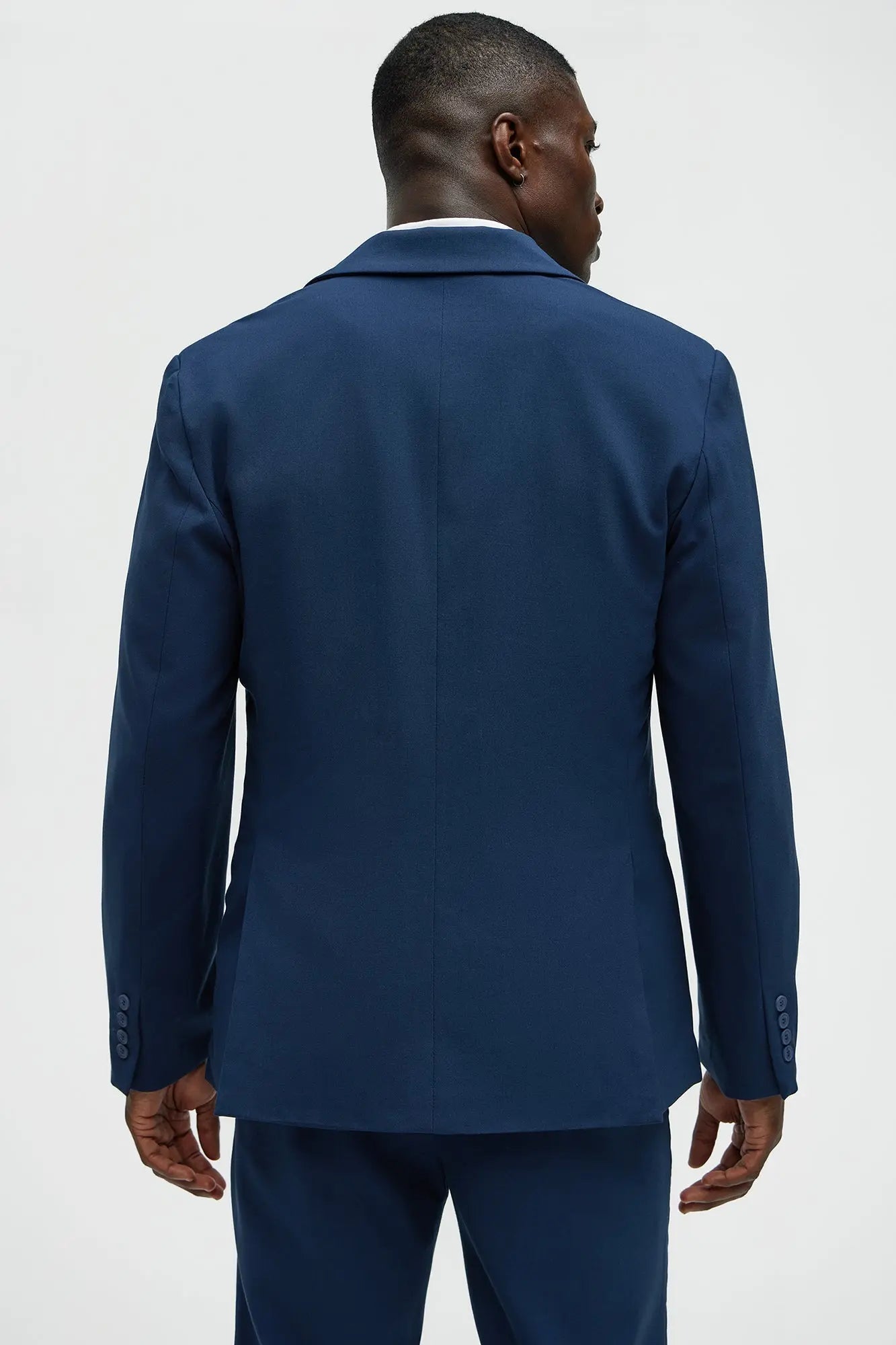 The Modern Stretch Suit Jacket - Navy Fashion Nova