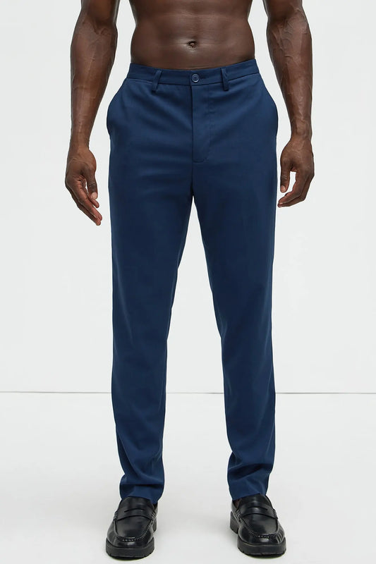 The Modern Stretch Slim Trouser - Navy Fashion Nova